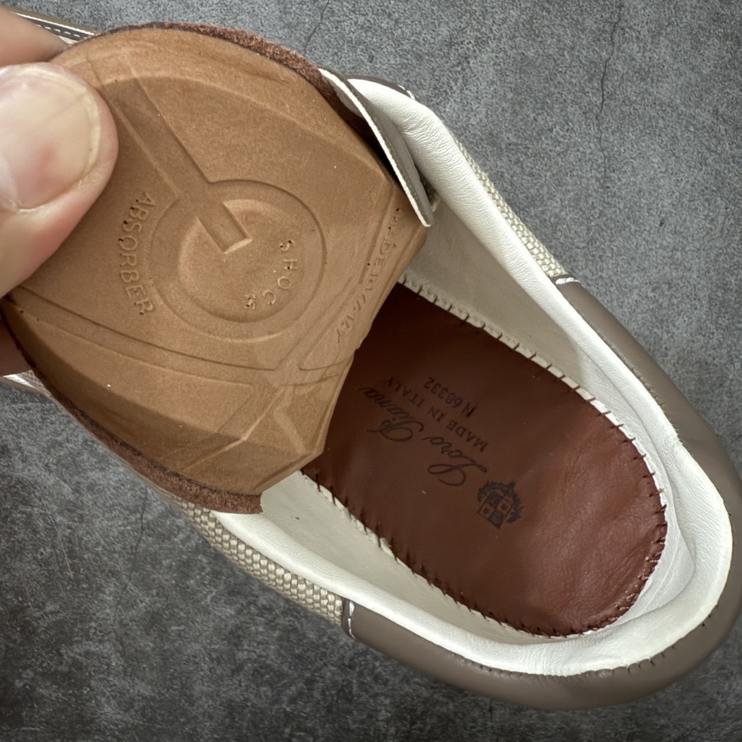 图片[8]-【佛山超A版】Loro Piana LP Tennis Walk Low 生活系列低帮复古百搭德训风休闲运动板鞋 意大利顶级奢侈品牌·诺悠翩雅 这款新款绒面革网球鞋采用超低帮设计 适合全年穿着 并具有防水性能 包边鞋底营造轻松迷人的色彩组合 将功能性与低调个性风格和谐融合 打造都市着装的理想鞋履选择 鞋跟处饰以Kummel色嵌片 柔软小牛皮鞋舌 压印LP徽标 棉质鞋带材质 鞋面：牛剖层绒面革 鞋底：橡胶 衬里：牛皮革 尺码：35 36 37 38 39 40 41 42 43 44 45-选品中心