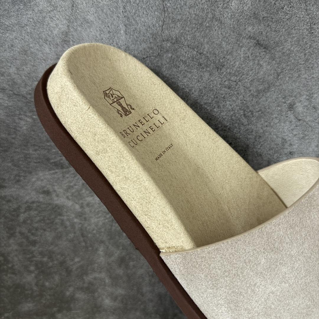 图片[7]-【海淘专柜版】顶奢老钱品牌 Brunello Cucinelli 26S 布鲁内洛.库奇内利 BC 绒面革一字拖鞋 该品牌是来自意大利的世界顶级老钱奢侈品牌 原版开发打造 私模组合大底 高端零售海淘代购专供品质 尺码：39 40 41 42 43 44 45 46-选品中心