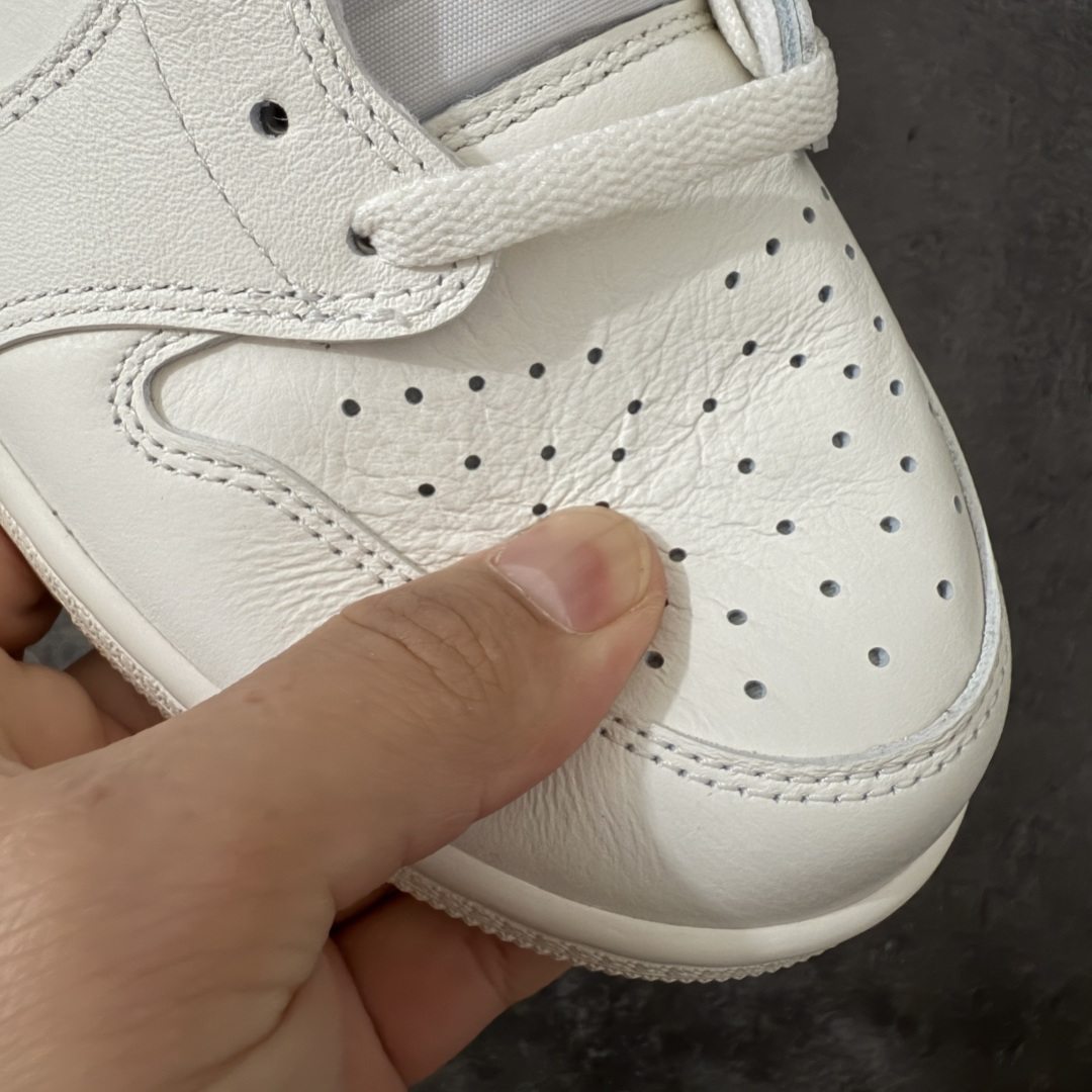 图片[5]-【KZ纯原】 Air Jordan AJ1 Low OG 低帮米白色 HQ6998-100 原材料软头层皮料 国内一线头部知名大厂出品 高端外贸零售专供品质 版型细节完美 原鞋原楦头纸板开发 原厂防尘纸 极致一眼正品既视感 尺码：36-47.5-选品中心