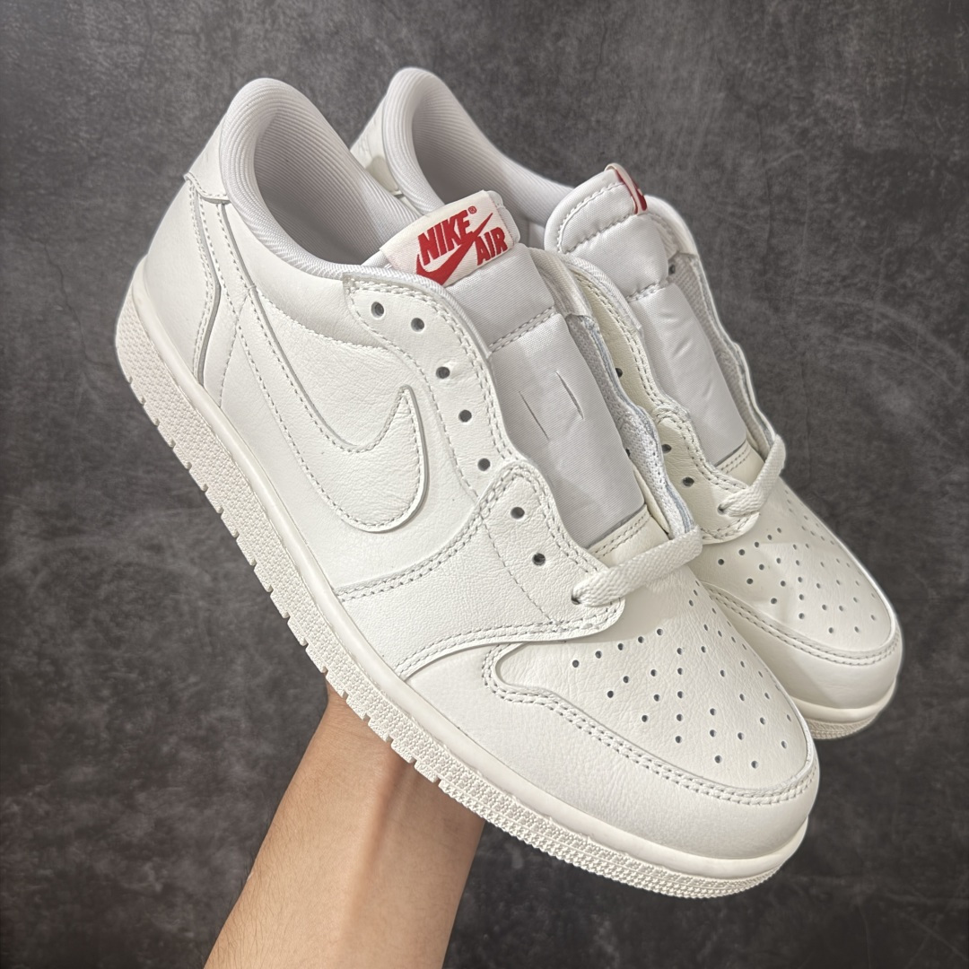 【KZ纯原】 Air Jordan AJ1 Low OG 低帮米白色 HQ6998-100 原材料软头层皮料 国内一线头部知名大厂出品 高端外贸零售专供品质 版型细节完美 原鞋原楦头纸板开发 原厂防尘纸 极致一眼正品既视感 尺码：36-47.5-选品中心