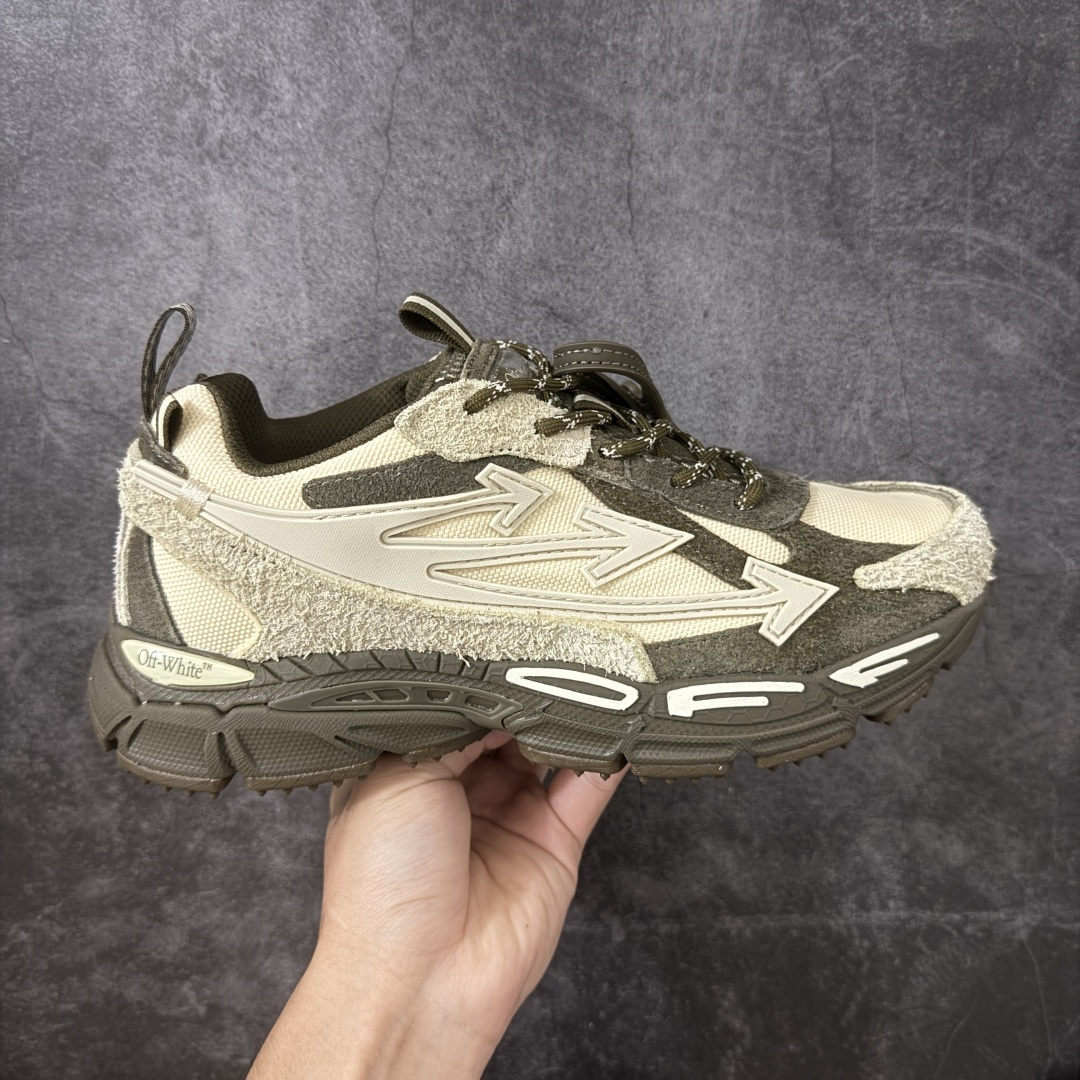 【OK纯原版本】OFF-WHITE OW运动鞋 春夏走秀款球鞋 所有配件均通过定做出产正品裁片 原版比例大箭头定制网眼布双拼牛皮进口机器针车 数控针距精准做工不输大牌里层为高密度透气网眼布/垫脚羊皮私模重工抓地橡胶底 后跟坡度最贴切原版鞋型脱模 厚底约4CM 原盒包装配 TPU大底 尺码：35-46-选品中心