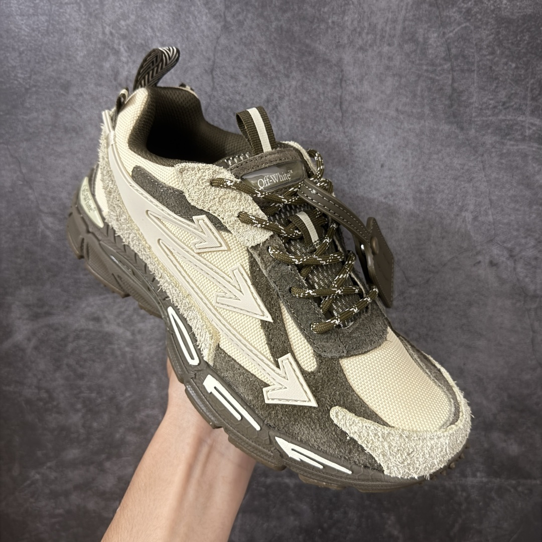图片[3]-【OK纯原版本】OFF-WHITE OW运动鞋 春夏走秀款球鞋 所有配件均通过定做出产正品裁片 原版比例大箭头定制网眼布双拼牛皮进口机器针车 数控针距精准做工不输大牌里层为高密度透气网眼布/垫脚羊皮私模重工抓地橡胶底 后跟坡度最贴切原版鞋型脱模 厚底约4CM 原盒包装配 TPU大底 尺码：35-46-选品中心