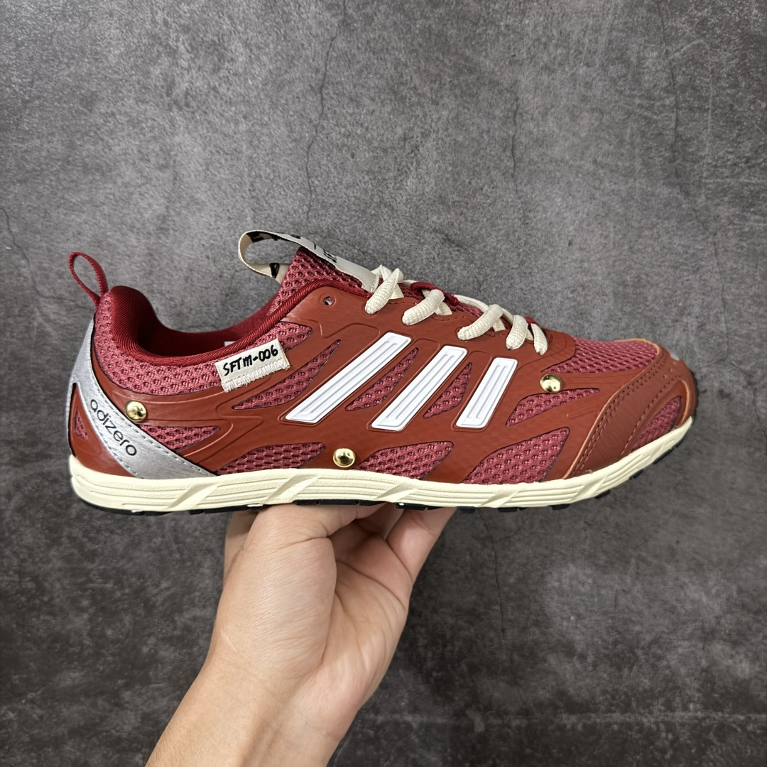 【升级版】阿迪联名款adidas originals × SONG FOR THE MUTE Adizero PR SFTM-006 货号：HP3522 专业联名跑步鞋，透气轻便设计，适合日常休闲及轻度运动。定位时尚功能兼备，满足潮流与舒适需求。 尺码：36-45含半码-选品中心