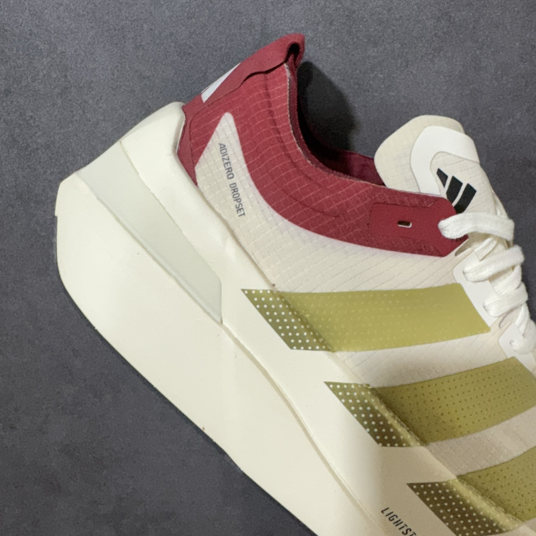图片[7]-【公司级】Adidas Adizero Dropset Elite 阿迪达斯 舒适贴合 Hyrox 马拉松训练跑步鞋 整体采用前作的设计语言 并且对后者的细节进行升级 马拉松和长距离路跑的性能极限设计而生 货号：LA6216 尺码：40-45-选品中心