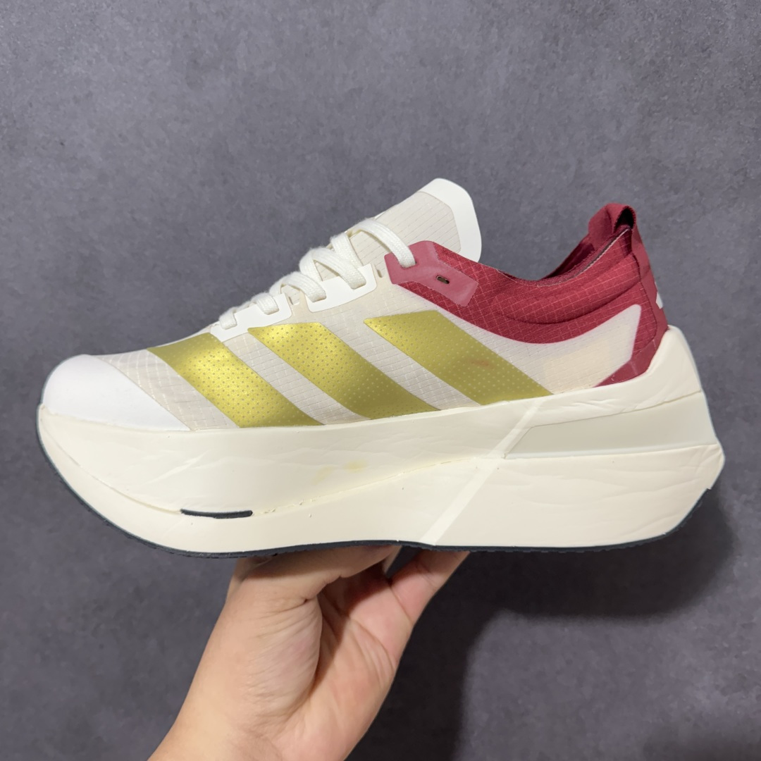 图片[2]-【公司级】Adidas Adizero Dropset Elite 阿迪达斯 舒适贴合 Hyrox 马拉松训练跑步鞋 整体采用前作的设计语言 并且对后者的细节进行升级 马拉松和长距离路跑的性能极限设计而生 货号：LA6216 尺码：40-45-选品中心
