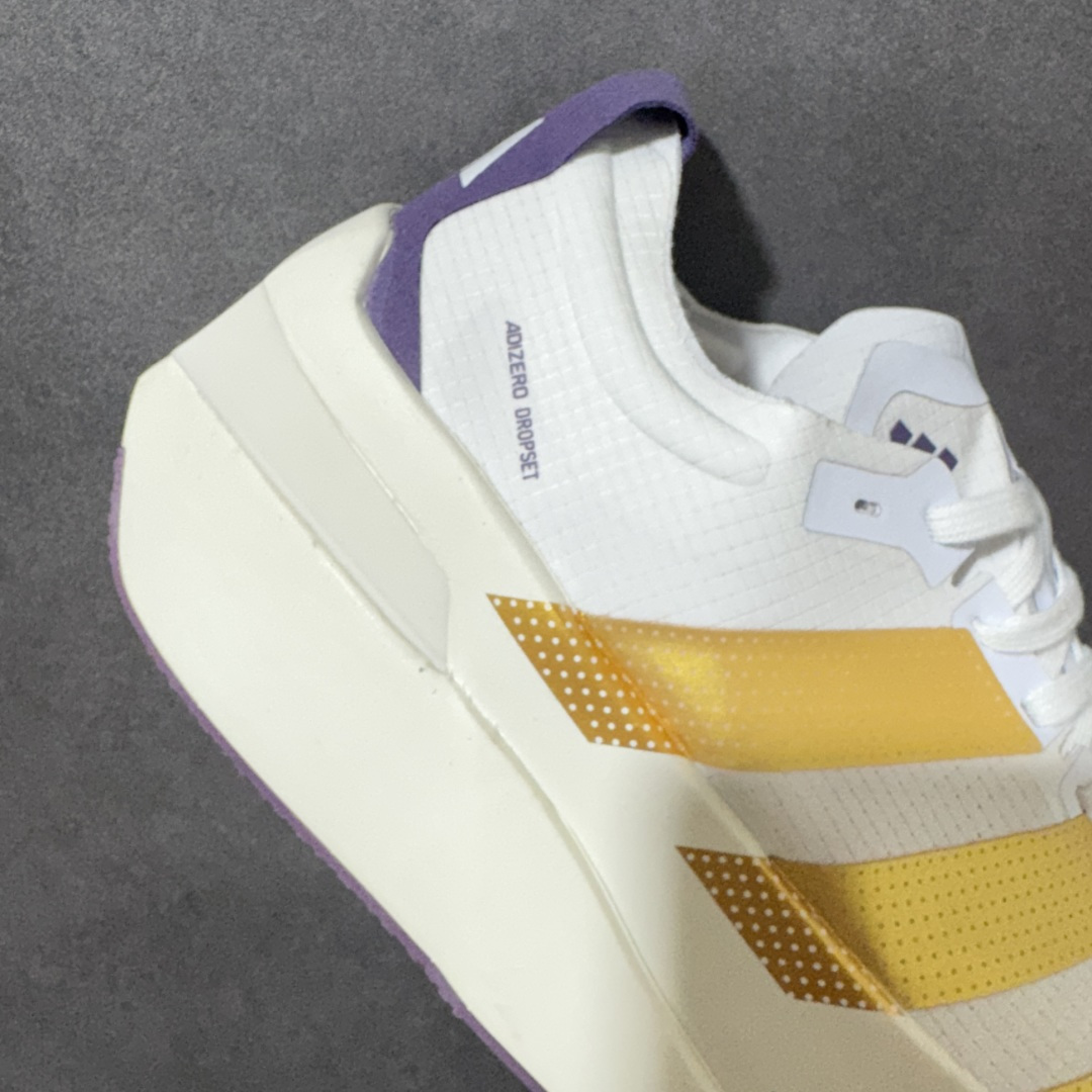 图片[7]-【公司级】Adidas Adizero Dropset Elite 阿迪达斯 舒适贴合 Hyrox 马拉松训练跑步鞋 整体采用前作的设计语言 并且对后者的细节进行升级 马拉松和长距离路跑的性能极限设计而生 货号：LA6229 尺码：36-40-选品中心