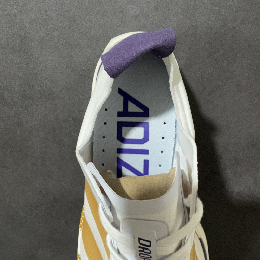图片[6]-【公司级】Adidas Adizero Dropset Elite 阿迪达斯 舒适贴合 Hyrox 马拉松训练跑步鞋 整体采用前作的设计语言 并且对后者的细节进行升级 马拉松和长距离路跑的性能极限设计而生 货号：LA6229 尺码：36-40-选品中心
