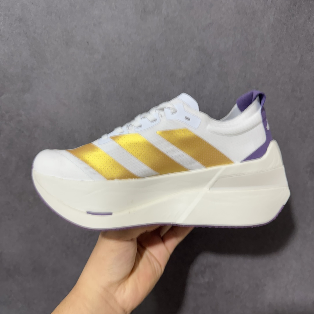 图片[2]-【公司级】Adidas Adizero Dropset Elite 阿迪达斯 舒适贴合 Hyrox 马拉松训练跑步鞋 整体采用前作的设计语言 并且对后者的细节进行升级 马拉松和长距离路跑的性能极限设计而生 货号：LA6229 尺码：36-40-选品中心