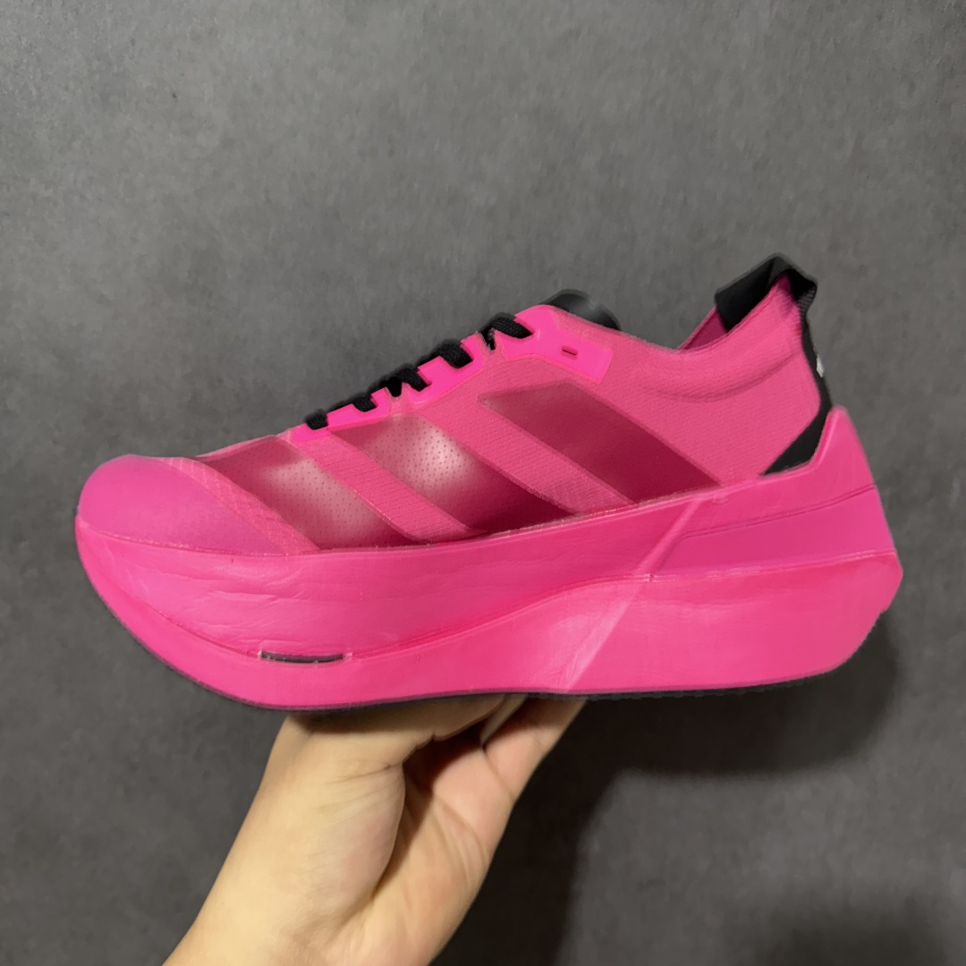 图片[2]-【公司级】Adidas Adizero Dropset Elite 阿迪达斯 舒适贴合 Hyrox 马拉松训练跑步鞋 整体采用前作的设计语言 并且对后者的细节进行升级 马拉松和长距离路跑的性能极限设计而生 货号：LA6228 尺码：36-40-选品中心