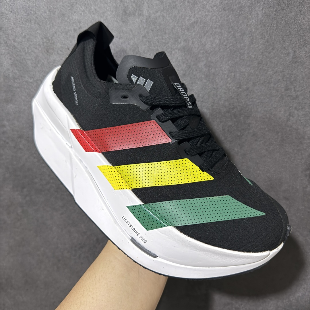 图片[3]-【公司级】Adidas Adizero Dropset Elite 阿迪达斯 舒适贴合 Hyrox 马拉松训练跑步鞋 整体采用前作的设计语言 并且对后者的细节进行升级 马拉松和长距离路跑的性能极限设计而生 货号：LA6219 尺码：40-45-选品中心