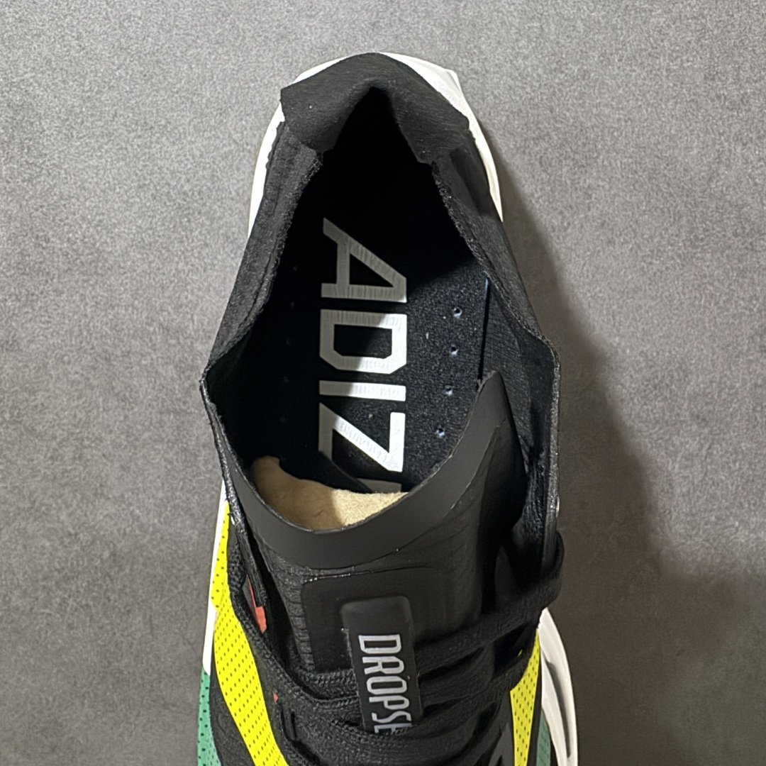图片[6]-【公司级】Adidas Adizero Dropset Elite 阿迪达斯 舒适贴合 Hyrox 马拉松训练跑步鞋 整体采用前作的设计语言 并且对后者的细节进行升级 马拉松和长距离路跑的性能极限设计而生 货号：LA6219 尺码：40-45-选品中心