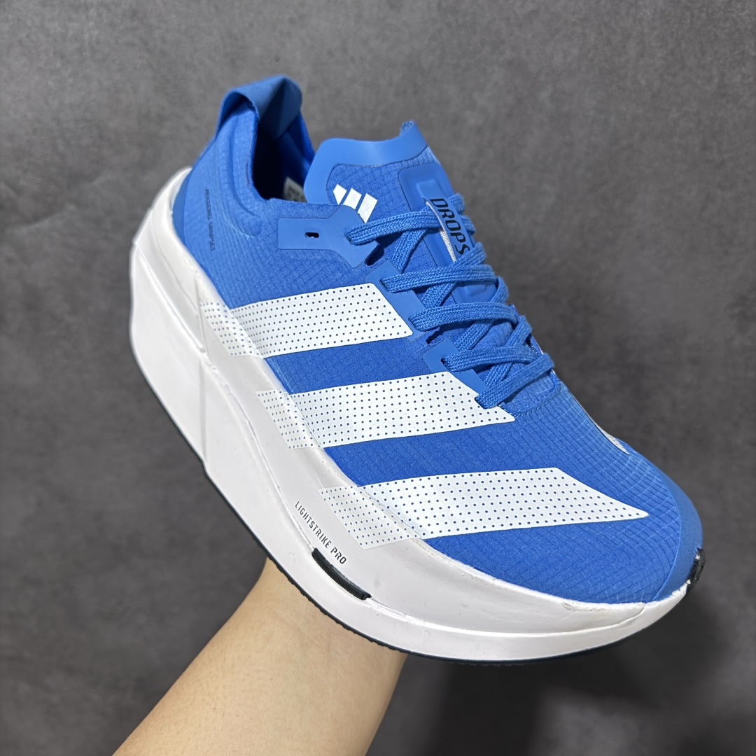 图片[3]-【公司级】Adidas Adizero Dropset Elite 阿迪达斯 舒适贴合 Hyrox 马拉松训练跑步鞋 整体采用前作的设计语言 并且对后者的细节进行升级 马拉松和长距离路跑的性能极限设计而生 货号：LA6225 尺码：36-45-选品中心