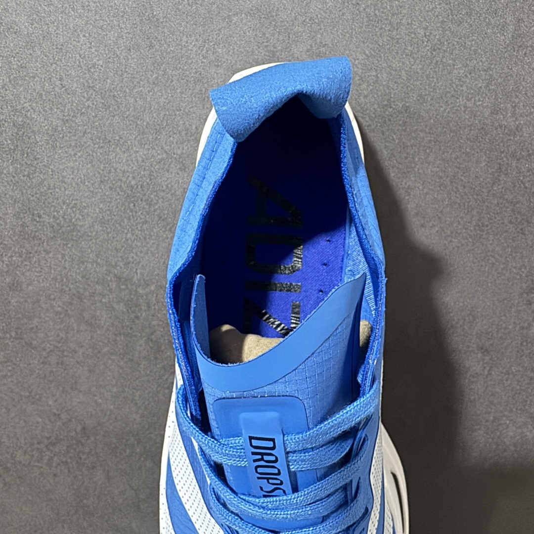 图片[6]-【公司级】Adidas Adizero Dropset Elite 阿迪达斯 舒适贴合 Hyrox 马拉松训练跑步鞋 整体采用前作的设计语言 并且对后者的细节进行升级 马拉松和长距离路跑的性能极限设计而生 货号：LA6225 尺码：36-45-选品中心
