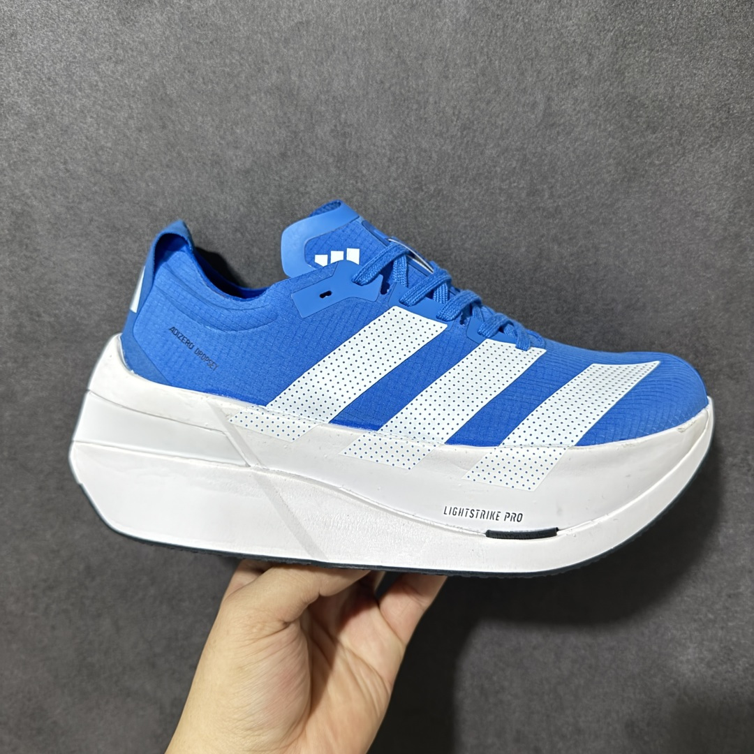 【公司级】Adidas Adizero Dropset Elite 阿迪达斯 舒适贴合 Hyrox 马拉松训练跑步鞋 整体采用前作的设计语言 并且对后者的细节进行升级 马拉松和长距离路跑的性能极限设计而生 货号：LA6225 尺码：36-45-选品中心
