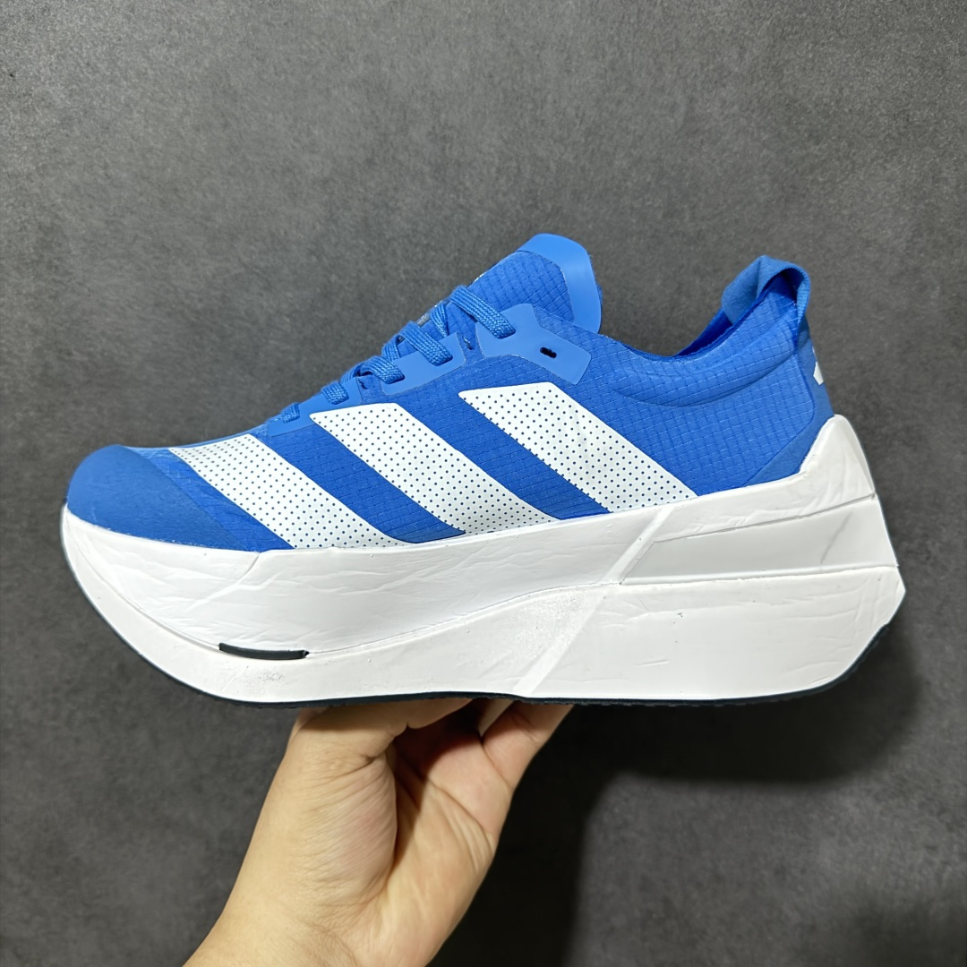 图片[2]-【公司级】Adidas Adizero Dropset Elite 阿迪达斯 舒适贴合 Hyrox 马拉松训练跑步鞋 整体采用前作的设计语言 并且对后者的细节进行升级 马拉松和长距离路跑的性能极限设计而生 货号：LA6225 尺码：36-45-选品中心