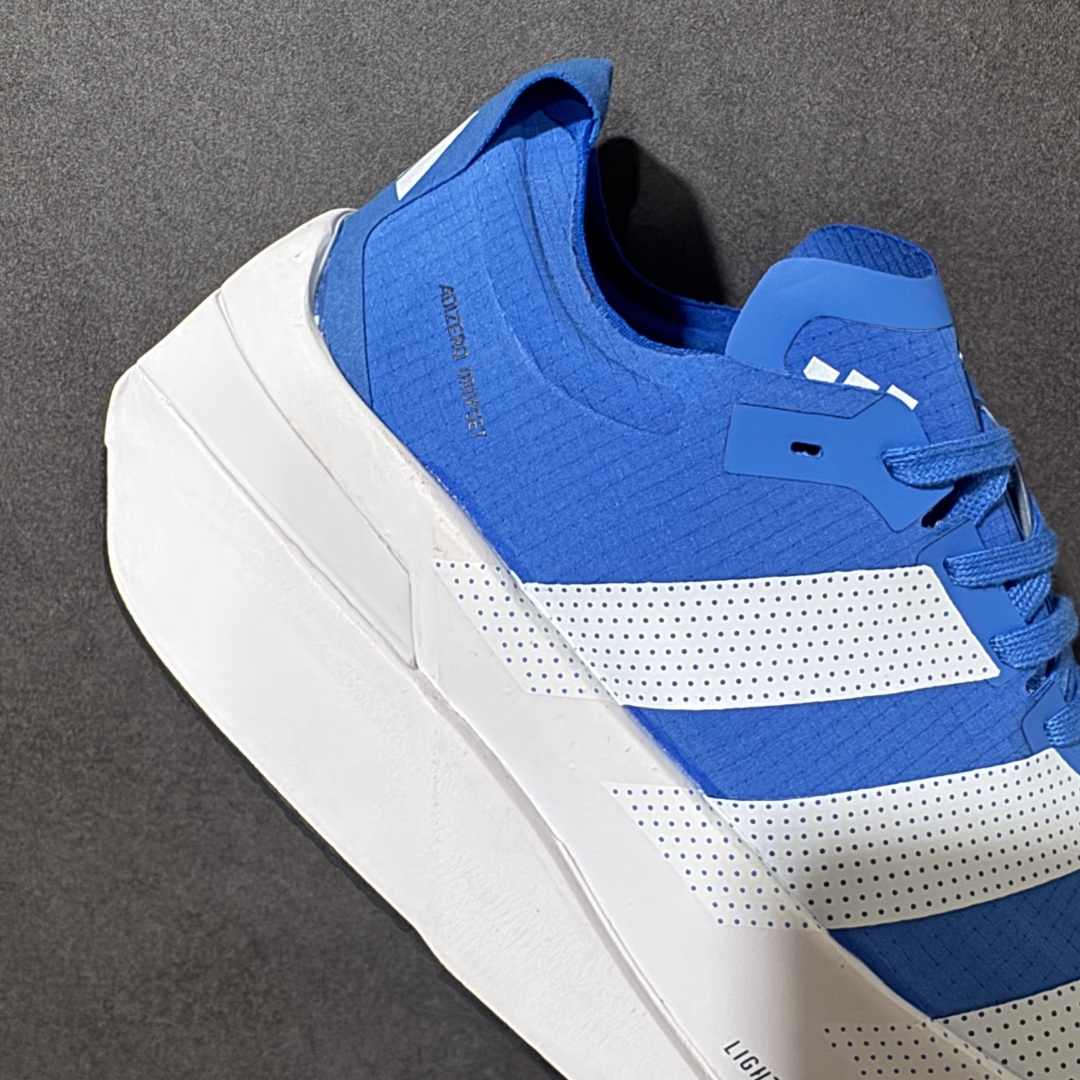 图片[7]-【公司级】Adidas Adizero Dropset Elite 阿迪达斯 舒适贴合 Hyrox 马拉松训练跑步鞋 整体采用前作的设计语言 并且对后者的细节进行升级 马拉松和长距离路跑的性能极限设计而生 货号：LA6225 尺码：36-45-选品中心