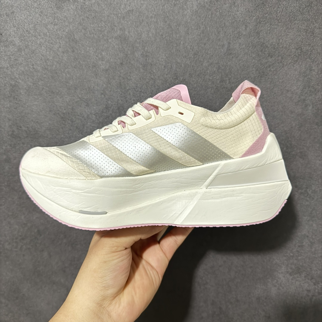 图片[2]-【公司级】Adidas Adizero Dropset Elite 阿迪达斯 舒适贴合 Hyrox 马拉松训练跑步鞋 整体采用前作的设计语言 并且对后者的细节进行升级 马拉松和长距离路跑的性能极限设计而生 货号：LA6227 尺码：36-40-选品中心