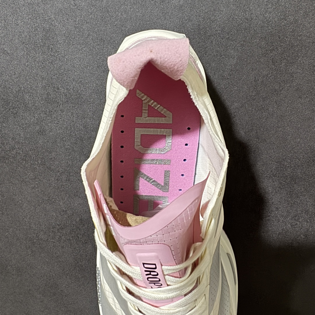 图片[6]-【公司级】Adidas Adizero Dropset Elite 阿迪达斯 舒适贴合 Hyrox 马拉松训练跑步鞋 整体采用前作的设计语言 并且对后者的细节进行升级 马拉松和长距离路跑的性能极限设计而生 货号：LA6227 尺码：36-40-选品中心