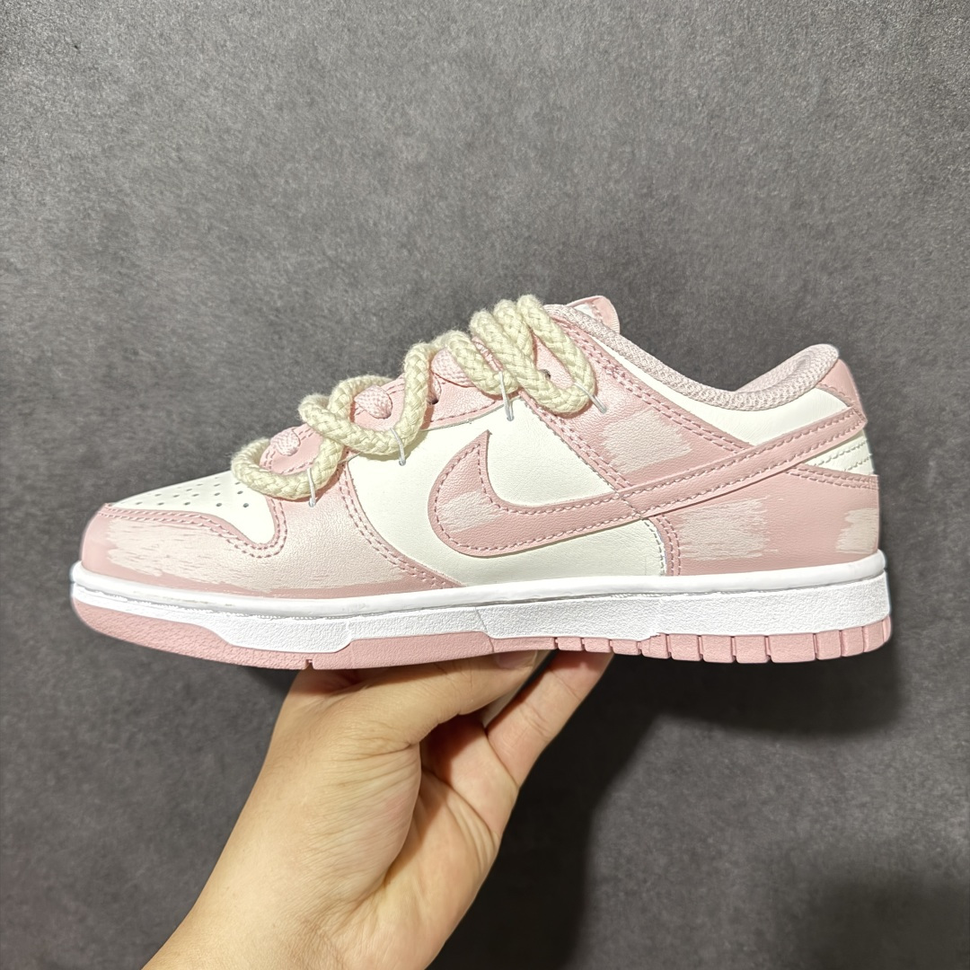 图片[2]-【YC版】Nike SB Dunk Low 绑带 低帮休闲板鞋 FB9109-125 粉色小熊  尺码：35.5 36 36.5 37.5 38 38.5 39 40 女鞋-选品中心