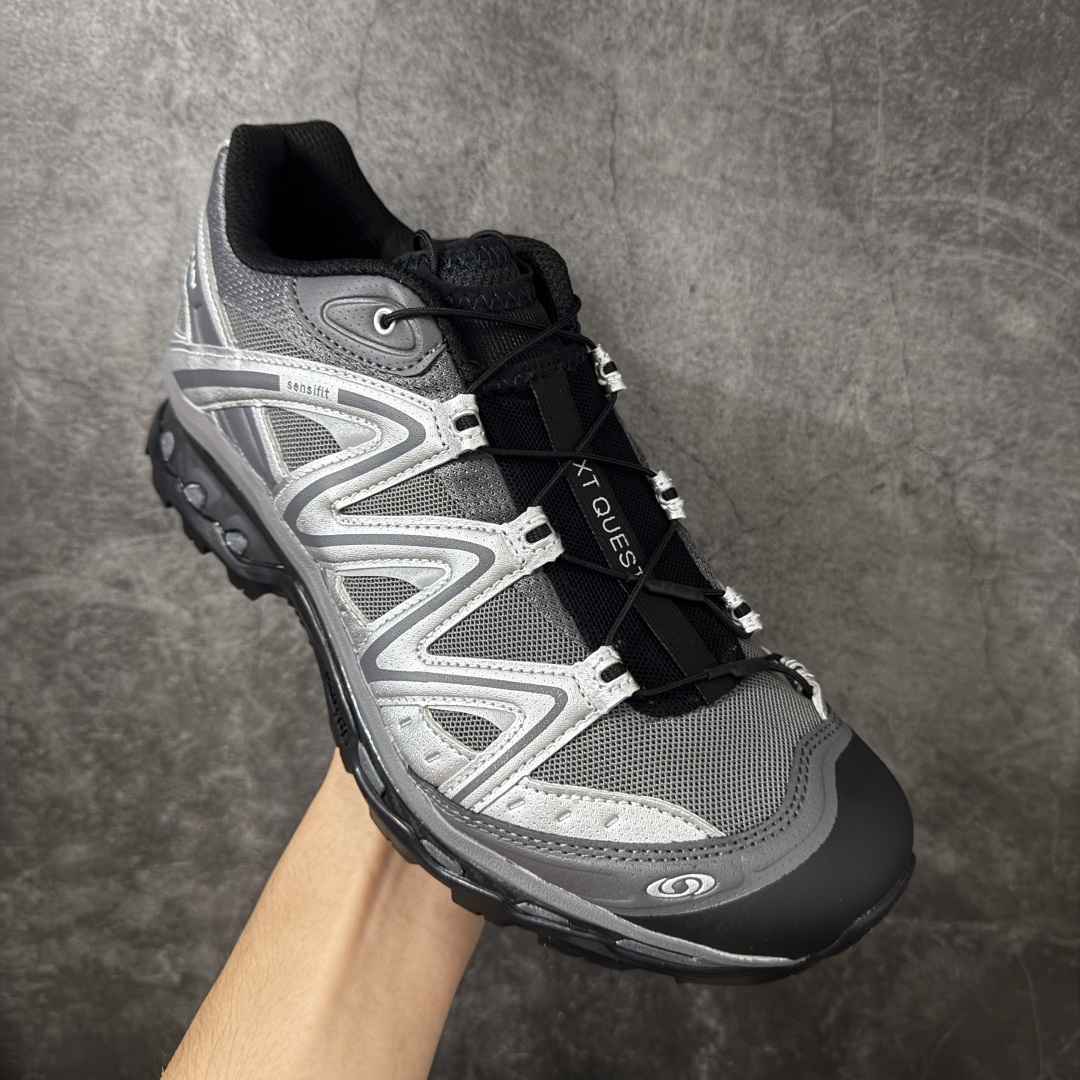 图片[3]-【绿x升级版】Salomon XT-QUEST ADV 萨洛蒙情侣款户外机能鞋 491716 全新绿x升级版 品质大改进 ‼️ 全鞋改进为原厂一致材料打造 全新修长鞋型 相对老版臃肿鞋型 此版的版型更正 全新玻璃冲刀 清洁度提升 同步原版左右鞋带孔的间距加大（之前老版间距太小） 网面与鞋头材料校对一致无色差（老版网面有色差） 鞋后跟反口V字定型同步zp（老版臃肿为U字后跟反口） 鞋舌两侧鞋帮脚踝处更加直挺（之前老版往中间踏） 鞋盒黑盒改正为原版牛皮纸鞋盒 鞋头处添加☯️太极标 所有细节多次修改校正 坚持同步原版无差别 毋庸置疑全市场最好的版本💪🏻终端优势供应 尺码：36-46-选品中心