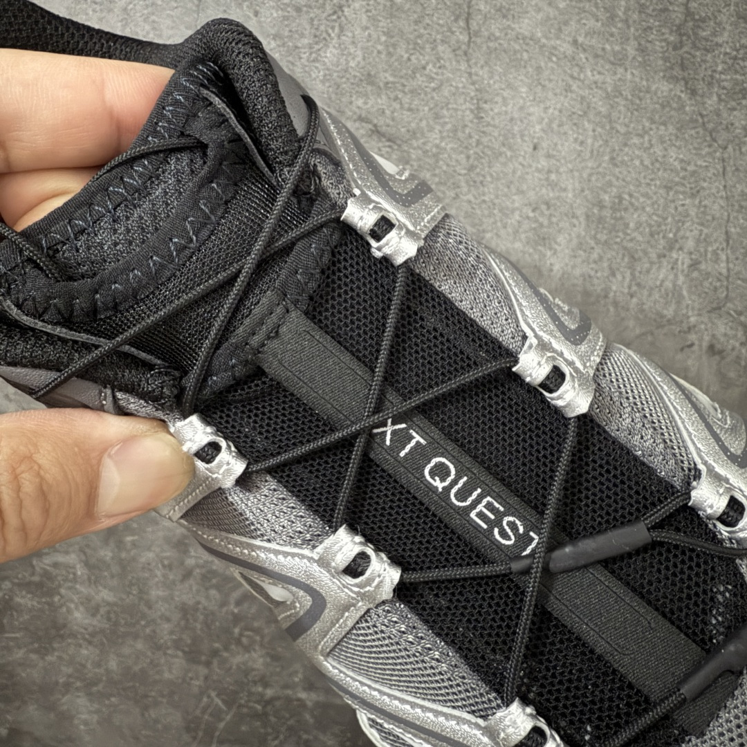 图片[6]-【绿x升级版】Salomon XT-QUEST ADV 萨洛蒙情侣款户外机能鞋 491716 全新绿x升级版 品质大改进 ‼️ 全鞋改进为原厂一致材料打造 全新修长鞋型 相对老版臃肿鞋型 此版的版型更正 全新玻璃冲刀 清洁度提升 同步原版左右鞋带孔的间距加大（之前老版间距太小） 网面与鞋头材料校对一致无色差（老版网面有色差） 鞋后跟反口V字定型同步zp（老版臃肿为U字后跟反口） 鞋舌两侧鞋帮脚踝处更加直挺（之前老版往中间踏） 鞋盒黑盒改正为原版牛皮纸鞋盒 鞋头处添加☯️太极标 所有细节多次修改校正 坚持同步原版无差别 毋庸置疑全市场最好的版本💪🏻终端优势供应 尺码：36-46-选品中心