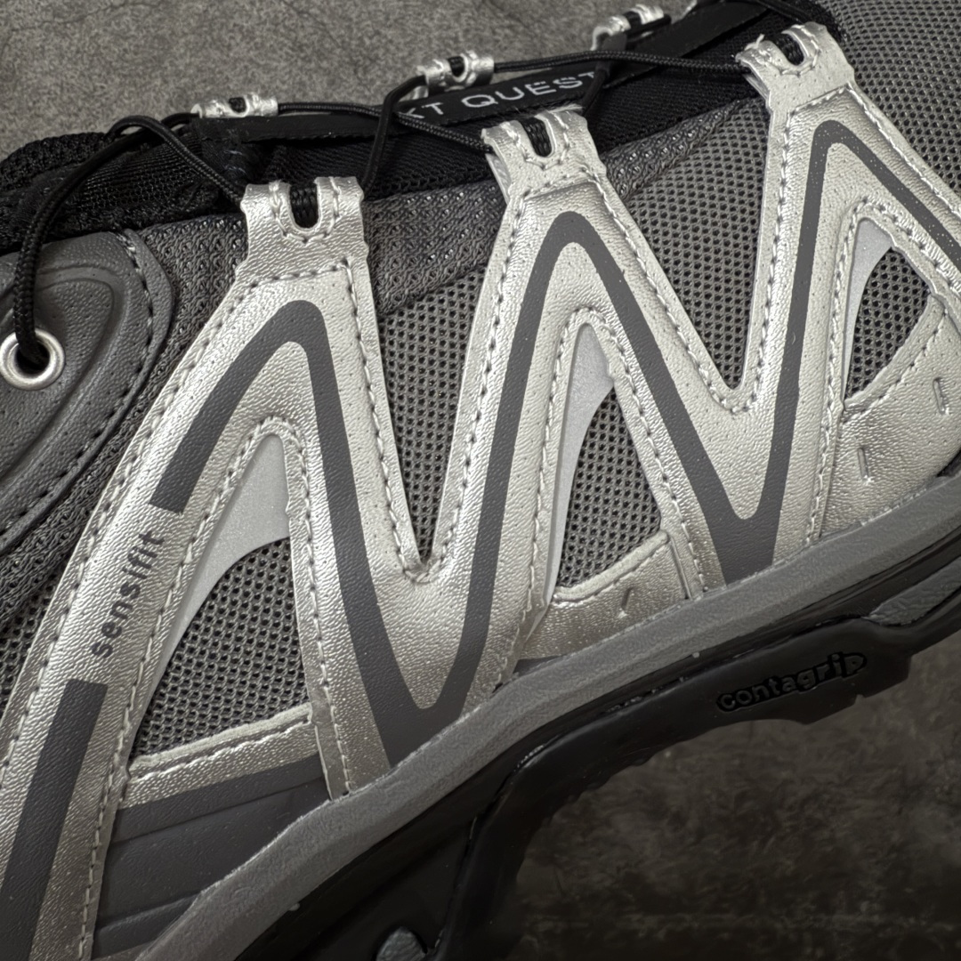 图片[4]-【绿x升级版】Salomon XT-QUEST ADV 萨洛蒙情侣款户外机能鞋 491716 全新绿x升级版 品质大改进 ‼️ 全鞋改进为原厂一致材料打造 全新修长鞋型 相对老版臃肿鞋型 此版的版型更正 全新玻璃冲刀 清洁度提升 同步原版左右鞋带孔的间距加大（之前老版间距太小） 网面与鞋头材料校对一致无色差（老版网面有色差） 鞋后跟反口V字定型同步zp（老版臃肿为U字后跟反口） 鞋舌两侧鞋帮脚踝处更加直挺（之前老版往中间踏） 鞋盒黑盒改正为原版牛皮纸鞋盒 鞋头处添加☯️太极标 所有细节多次修改校正 坚持同步原版无差别 毋庸置疑全市场最好的版本💪🏻终端优势供应 尺码：36-46-选品中心