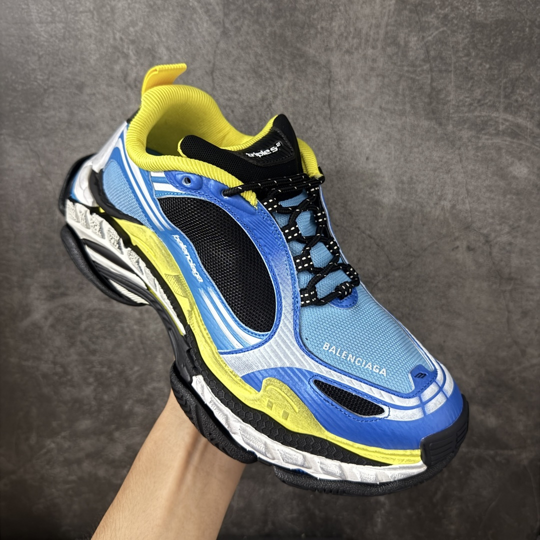 图片[3]-【ok纯原】Balenciaga巴黎世家24代 Triple S .2 低帮 老爹鞋 市场老牌巴黎世家大厂出品 品质价格无需多言 原鞋原材料打造 一比一细节还原 此款相对之前款式轻质很多 超厚鞋底增高4-5cm 高街风格 货号：865849WTR2G1800 尺码：36-46-选品中心