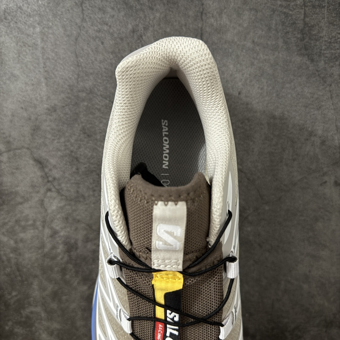 图片[8]-【纯原W1版本】Salomon XT-6 Goodbai 新配色灰蓝 477391 萨洛蒙复古潮流户外机能登山跑鞋 纯原外贸平台特供订单 耗时半年巨作 全套原纸板楦头开发 原厂特供网布配套加持 确保原汁原味 完美呈现版型 原档数据独家私模五层组合大底 原装Ortholite轻量化鞋垫 中底布带钢印编号 原厂TPU锁扣 进口港宝加持 后跟自然饱满 还原公司包裹性 鞋面以“锯齿”状的包裹系统呈现 在基色底之下加入了各种色点缀 将公司的最新技术和时尚前卫的造型融入耐用的长跑款式中 鞋面由 TPU 薄膜制成 并焊接在高耐磨网眼上 使其既时尚又坚固 由 ACS底盘支撑 可增强稳定性和支撑力 以及由橡胶凸耳 Contragrip外底覆盖的 EVA 缓冲中底 旨在应对崎岖的地形 鞋舌上的彩色Salomon 标签、Quicklace 系统以及鞋头、鞋舌和鞋跟上的附加品牌使细节更加完美 让穿着者可以轻松驾驭户外与通勤下的任何运动生活场景 无缝鞋身户外随意纵横 颜值与脚感兼备 出街通勤 绝对非常吸睛 你值得拥有 尺码：36 36.5 37.5 38 38.5 39 40 40.5 41 42 42.5 43 44 44.5 45-选品中心