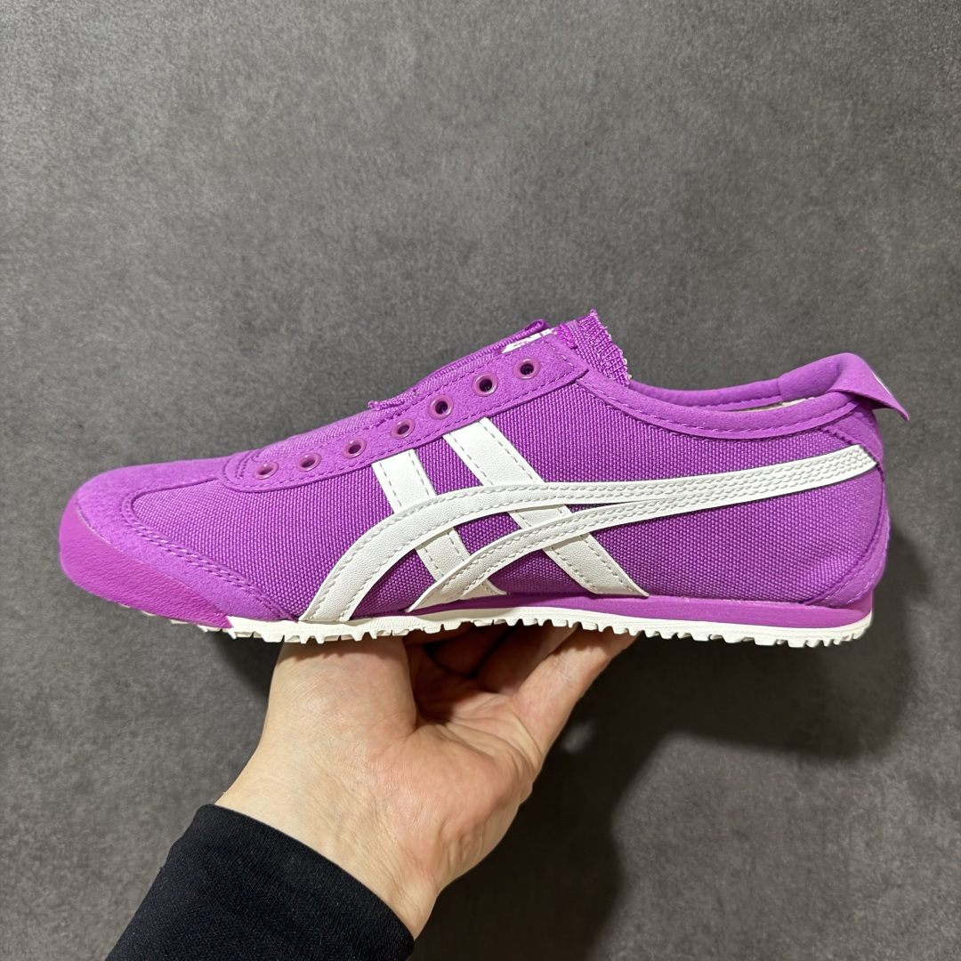 图片[2]-【公司级】Onitsuka Tiger MEXICO66 Paraty Slip-On 亚瑟士鬼塚虎一脚蹬经典休闲鞋 虎爪造型的Logo，鞋身稳定包裹系统支撑鞋身。鞋头外包橡胶片，保护脚趾，耐磨损。穿脱简洁，懒汉风格。 货号：1183A360-501 尺码：36-45-选品中心