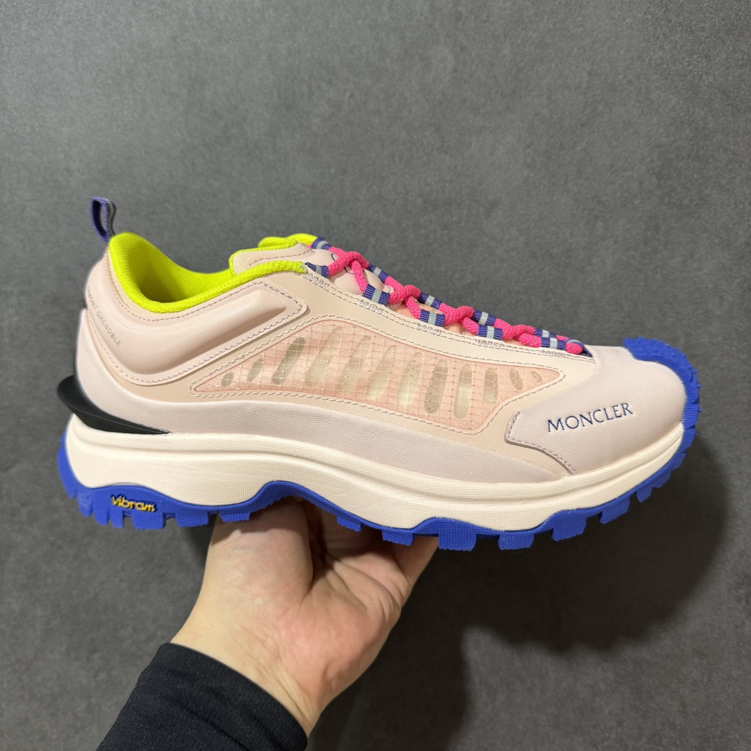【公司级】Moncler盟可睐 Trailgrip Lite 徽标 系带 网纱 低帮 运动休闲鞋 尺码：36-42-选品中心