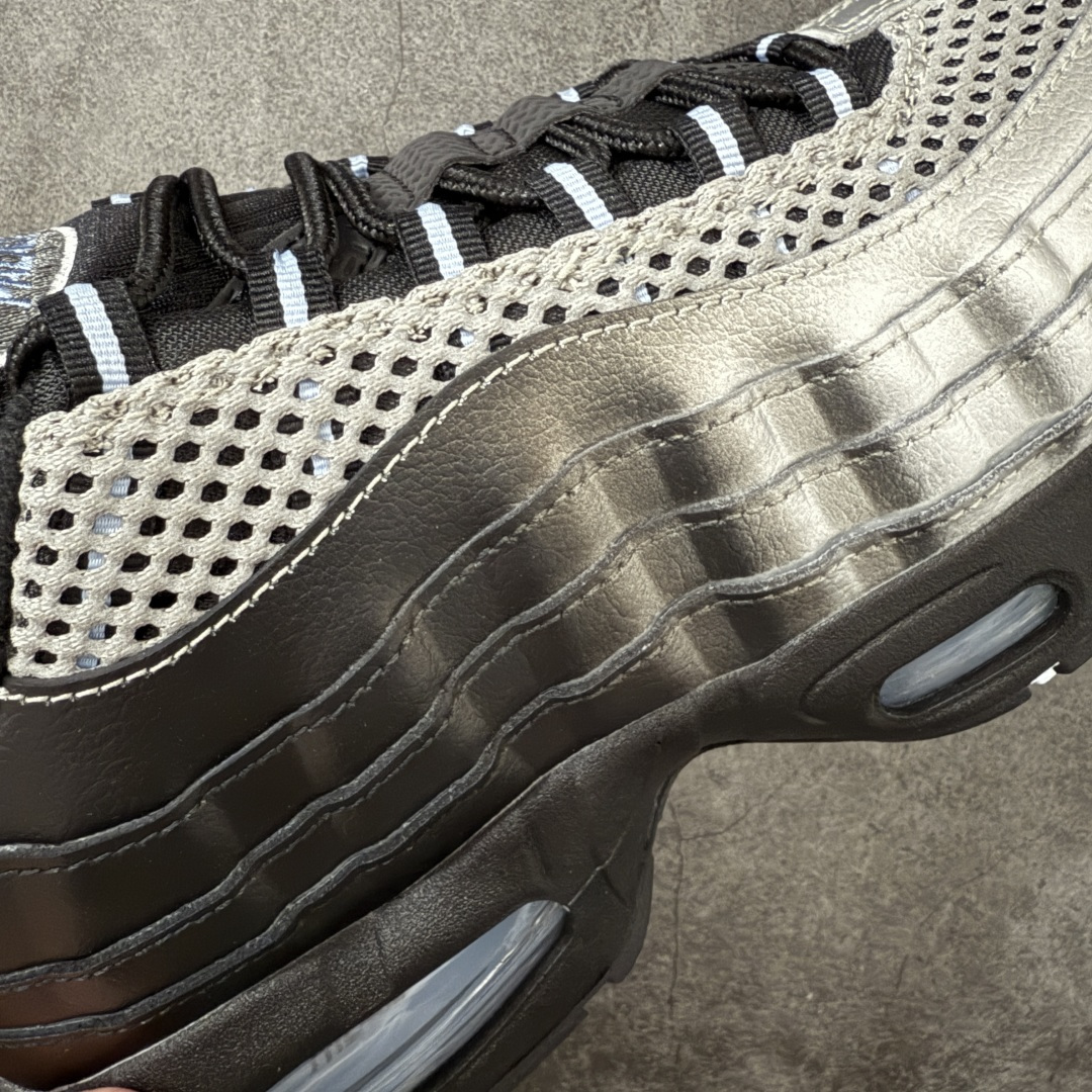 图片[5]-【GX纯原】Palace x Nike Air Max 95 big rubble 联名款 黑银 货号：IQ7708-095 外贸顶级专供 区别先行版 全部配色原鞋原尺码开发生产 极致还原 全部原厂材料一比一打造 一眼ZP既视感 欢迎对比市场版本 尺码：40 40.5 41 42 42.5 43 44 44.5 45 46 46.5 47.5 48 48.5-选品中心