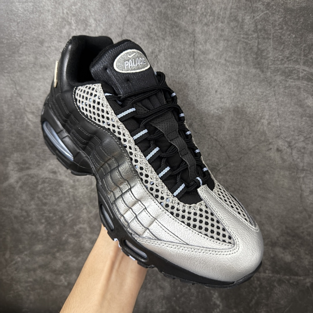 图片[3]-【小绿x/EM纯原】外贸超人气顶流单品 纯原版 Palace x NK Air Max 95 联名款低帮休闲运动鞋黑银 IQ7708-095 重金原鞋购入 独家私模 原版定制五金辅料 外贸平台充Z 高端零售专供品质 尺码：36 37.5 38 38.5 39 40 40.5 41 42 42.5 43 44 44.5 45 46 47.5 48.5 49.5-选品中心