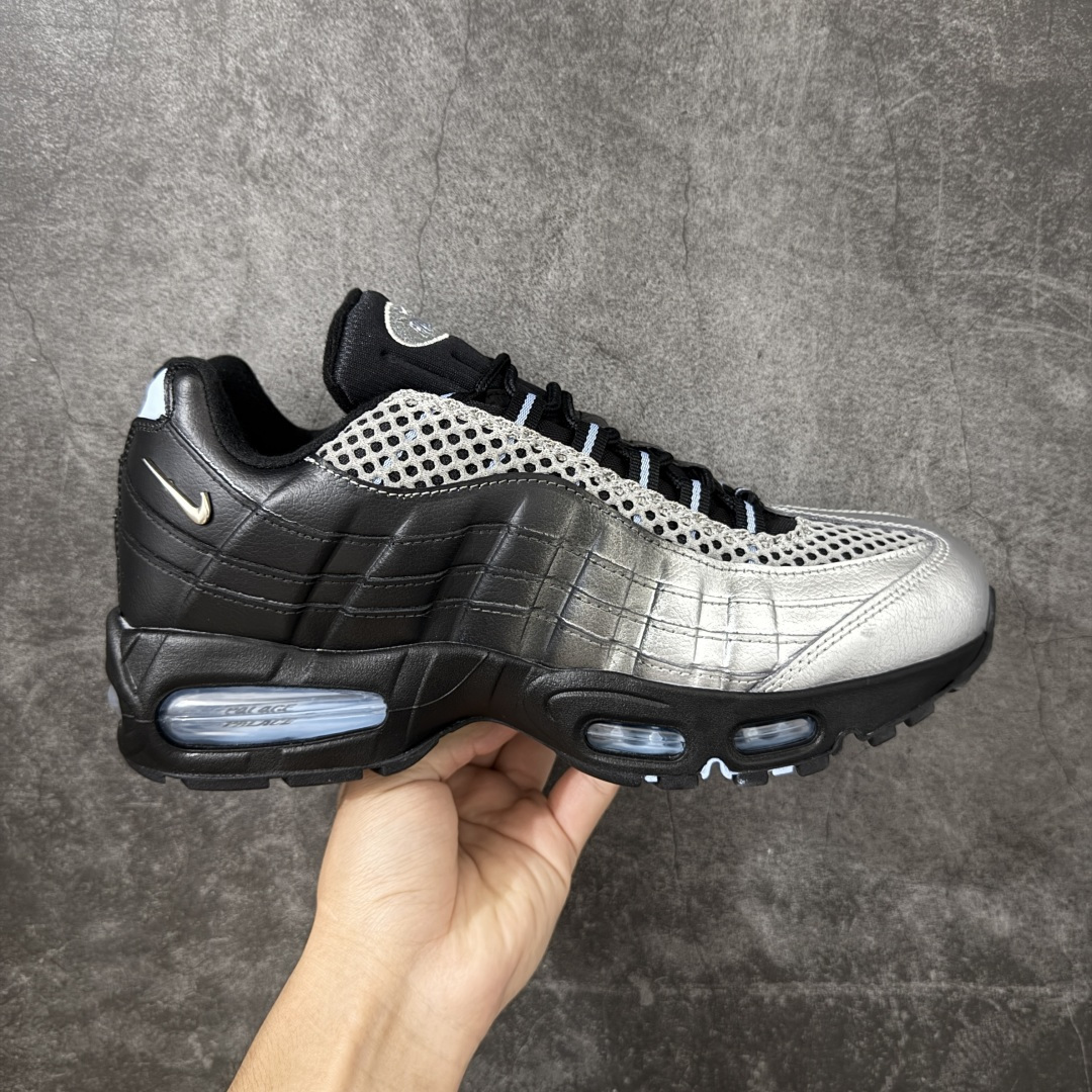 【小绿x/EM纯原】外贸超人气顶流单品 纯原版 Palace x NK Air Max 95 联名款低帮休闲运动鞋黑银 IQ7708-095 重金原鞋购入 独家私模 原版定制五金辅料 外贸平台充Z 高端零售专供品质 尺码：36 37.5 38 38.5 39 40 40.5 41 42 42.5 43 44 44.5 45 46 47.5 48.5 49.5-选品中心