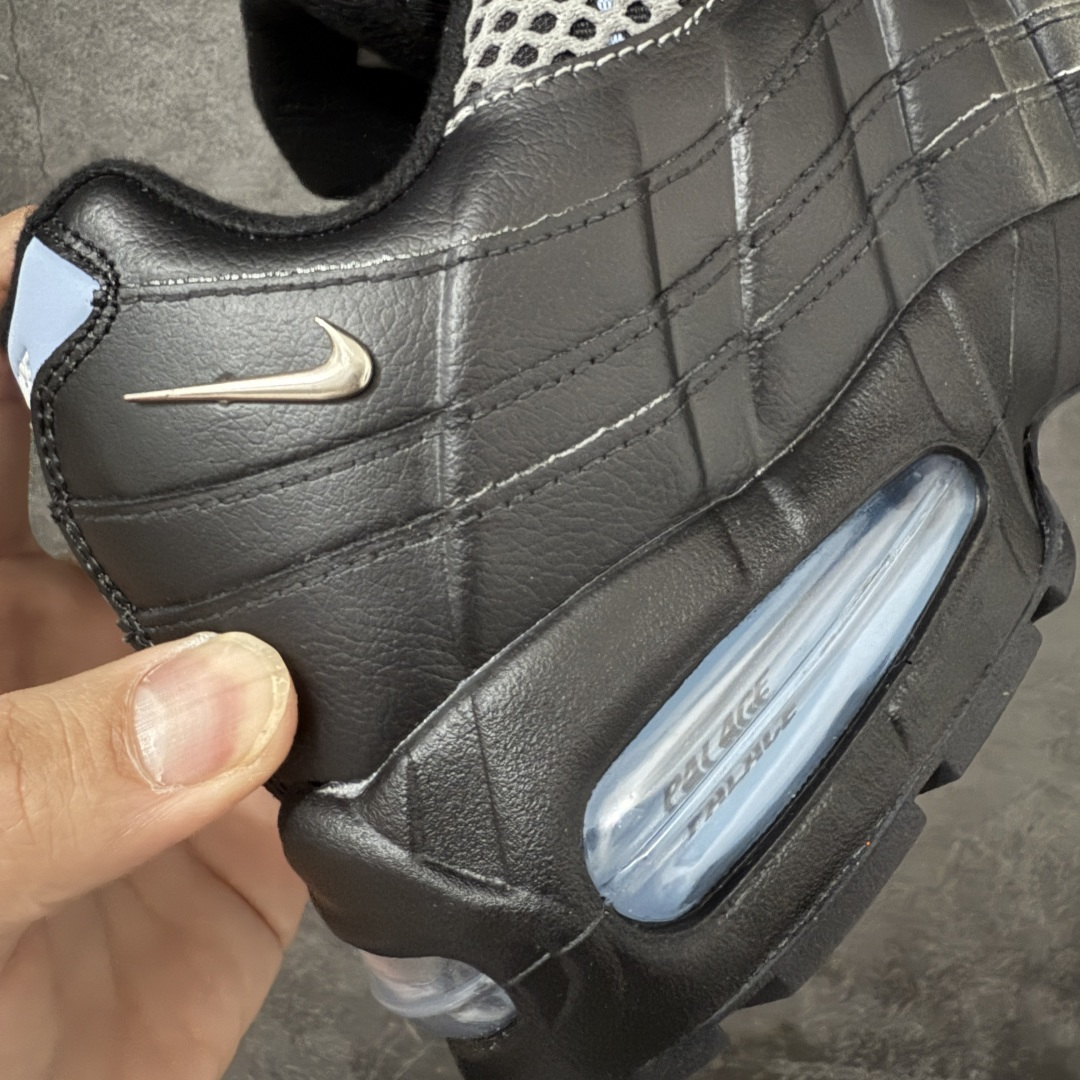 图片[3]-【小绿x/EM纯原】外贸超人气顶流单品 纯原版 Palace x NK Air Max 95 联名款低帮休闲运动鞋黑银 IQ7708-095 重金原鞋购入 独家私模 原版定制五金辅料 外贸平台充Z 高端零售专供品质 尺码：36 37.5 38 38.5 39 40 40.5 41 42 42.5 43 44 44.5 45 46 47.5 48.5 49.5-选品中心