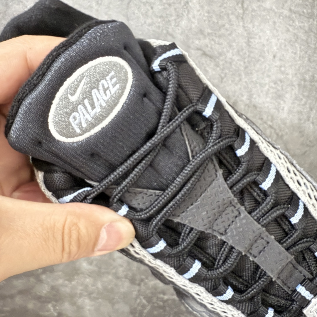 图片[6]-【小绿x/EM纯原】外贸超人气顶流单品 纯原版 Palace x NK Air Max 95 联名款低帮休闲运动鞋黑银 IQ7708-095 重金原鞋购入 独家私模 原版定制五金辅料 外贸平台充Z 高端零售专供品质 尺码：36 37.5 38 38.5 39 40 40.5 41 42 42.5 43 44 44.5 45 46 47.5 48.5 49.5-选品中心