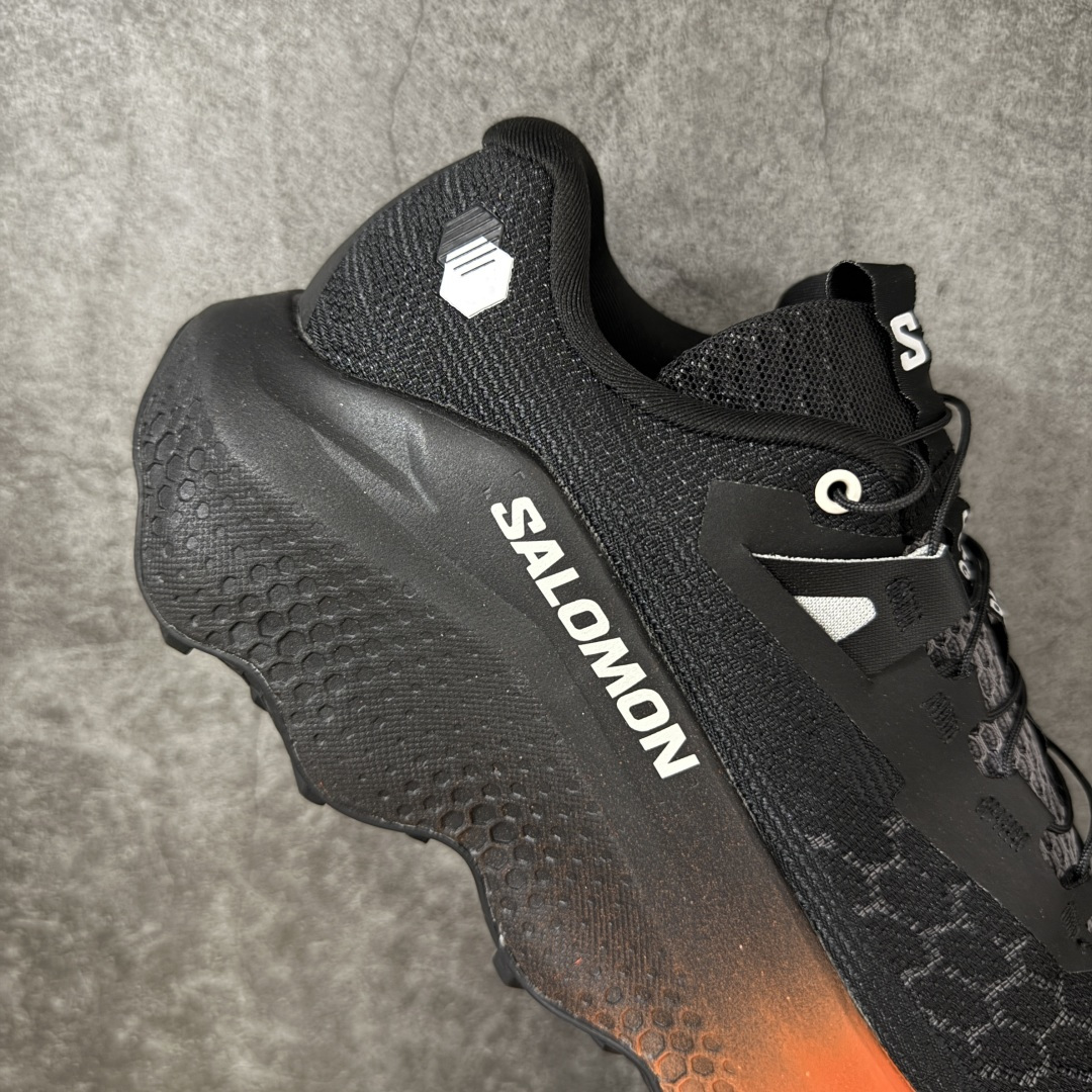 图片[7]-【纯原版】SALOMON萨洛蒙 ULTRA GLIDE 4 减震轻便透气舒适全地形 越野跑鞋 男女款 黑橙 491416 潮流越野机能户外休闲运动跑步鞋 采用透气网布与防护皮革组合鞋面材质 牛角扣系带开合 欧索莱环保去臭环型组合鞋垫 外置4D先进科技以及Contagrip大底 尺码：39-44-选品中心