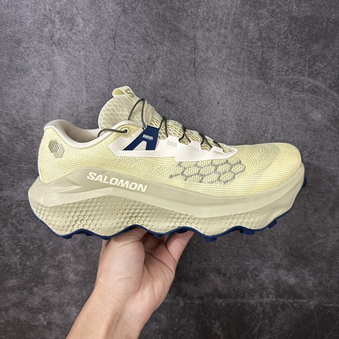 【纯原版】SALOMON萨洛蒙 ULTRA GLIDE 4 减震轻便透气舒适全地形 越野跑鞋 男女款 浅黄色 491419 潮流越野机能户外休闲运动跑步鞋 采用透气网布与防护皮革组合鞋面材质 牛角扣系带开合 欧索莱环保去臭环型组合鞋垫 外置4D先进科技以及Contagrip大底 尺码：39-44-选品中心