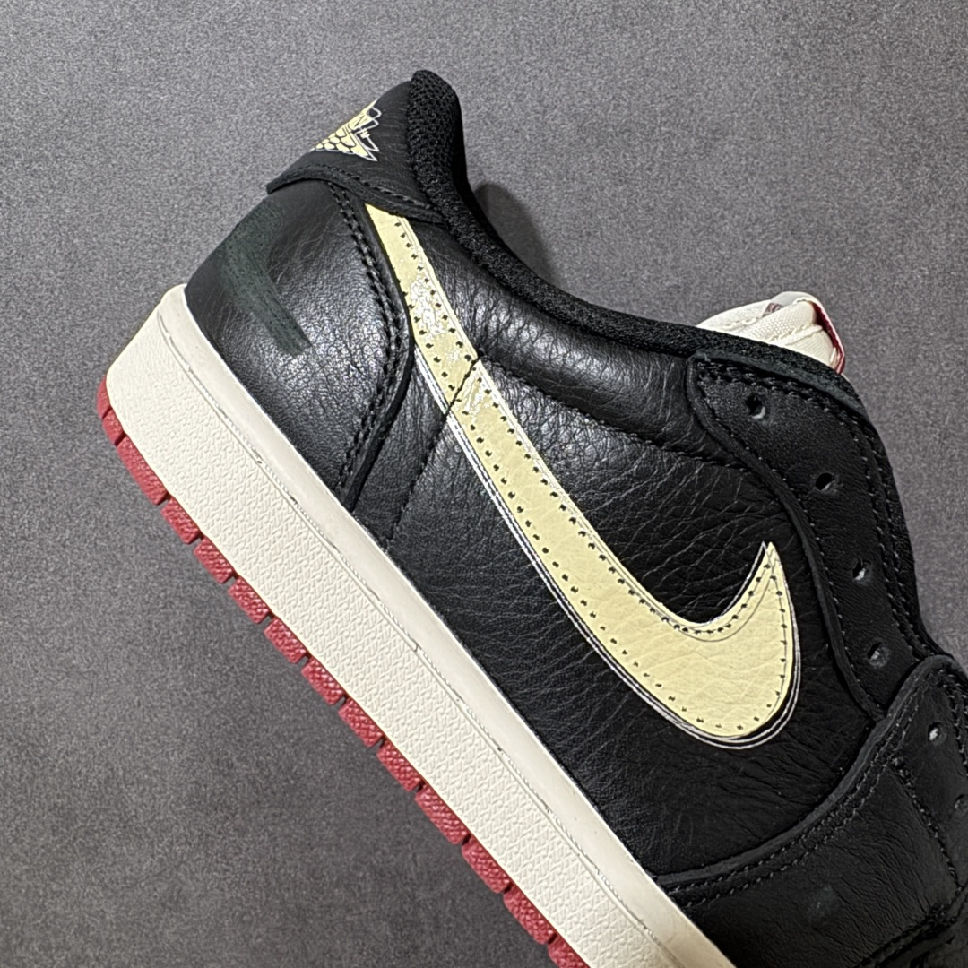 图片[6]-【公司级】Nike Air Jordan 1 Retro Low OG 耐克 AJ1乔1低帮休闲板鞋 同步官方配色 升级原楦原档案数据开发纸版楦型 采用同源纳帕头层皮革鞋面材质 全新底模完美品相清洁度及喷漆效果 货号：IB8958-001 尺码：36 36.5 37.5 38 38.5 39 40 40.5 41 42 42.5 43 44 45 46 47-选品中心