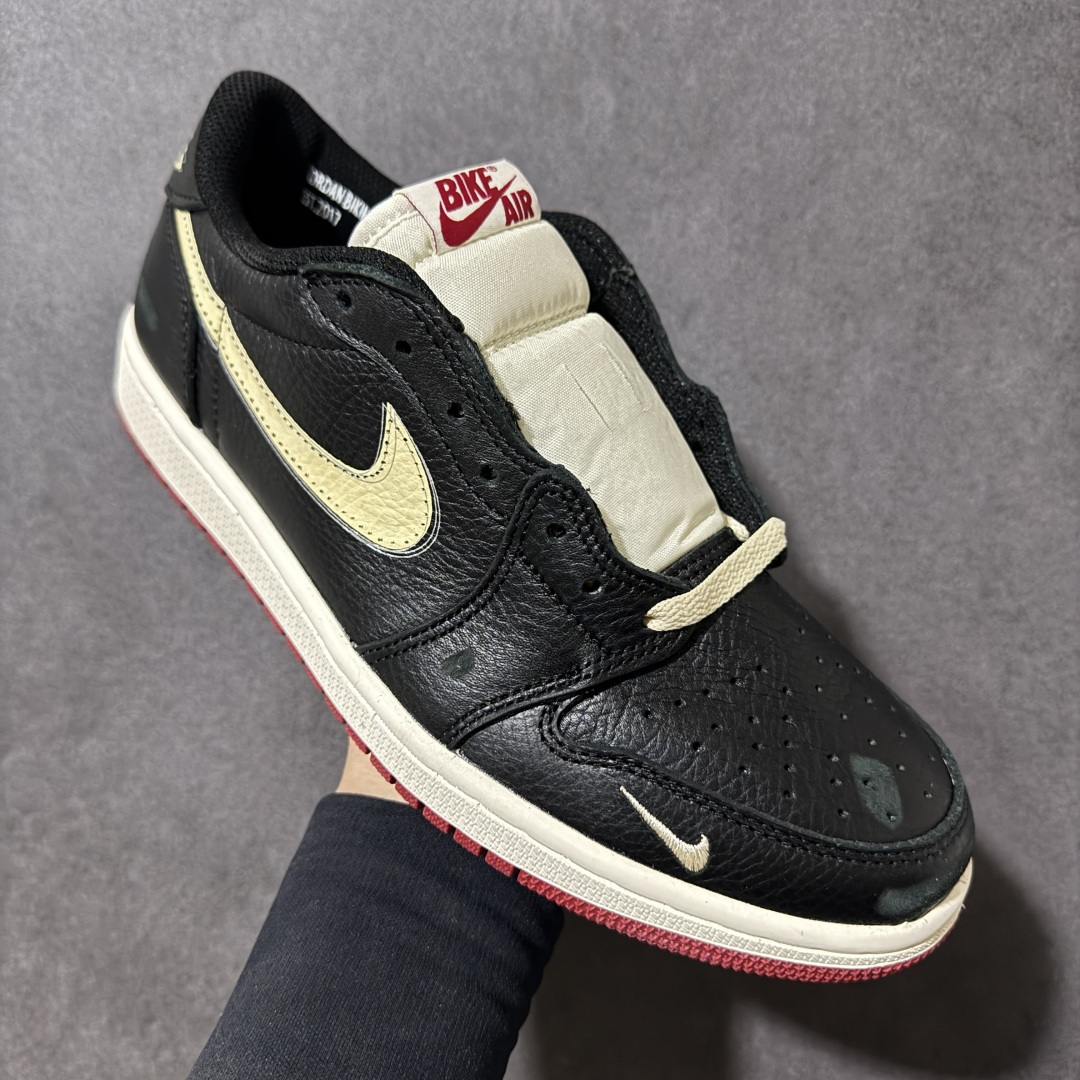图片[3]-【公司级】Nike Air Jordan 1 Retro Low OG 耐克 AJ1乔1低帮休闲板鞋 同步官方配色 升级原楦原档案数据开发纸版楦型 采用同源纳帕头层皮革鞋面材质 全新底模完美品相清洁度及喷漆效果 货号：IB8958-001 尺码：36 36.5 37.5 38 38.5 39 40 40.5 41 42 42.5 43 44 45 46 47-选品中心