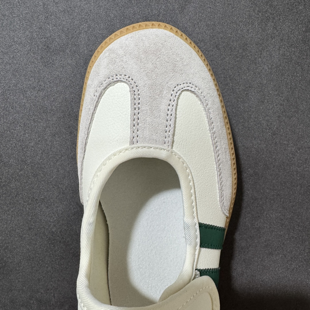 图片[8]-特价【公司级】Adidas Samba Janes阿迪达斯玛丽珍款玫瑰金板鞋懒人一脚蹬运动鞋 Adidas Samba Janes采用皮革材质，Adidas Samba Janes的设计融合了经典与现代元素。它采用了玛丽珍鞋的特色设计，如鞋面上的扣带和环扣装饰，同时保留了Samba鞋的经典三道杠设计和橡胶大底。这款鞋的鞋型修长，中足偏窄，整体贴合感强，适合标准脚型和宽脚型的人群‌ 货号： IH9206 HI6485 尺码：36 36.5 37 38 38.5 39 40 40.5 41 42-选品中心
