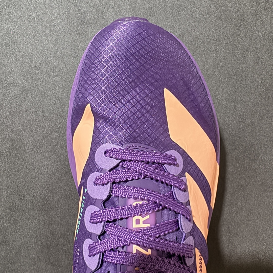 图片[8]-【公司级】ADIZERO ADIOS PRO 4 M 阿迪超轻透气缓震跑鞋   整体外观造型与adiZero Adios Pro EVO 1非常相似 中底配置方面搭载全掌Lightstrike Pro 鞋面采用透气网面示人 契合日常训练鞋的定位 更加耐用 外底给到了马牌橡胶 及上代竞速旗舰adidas Adizero Adios Pro 3区域分布 货号： JR1288 尺码：36-45带半码-选品中心