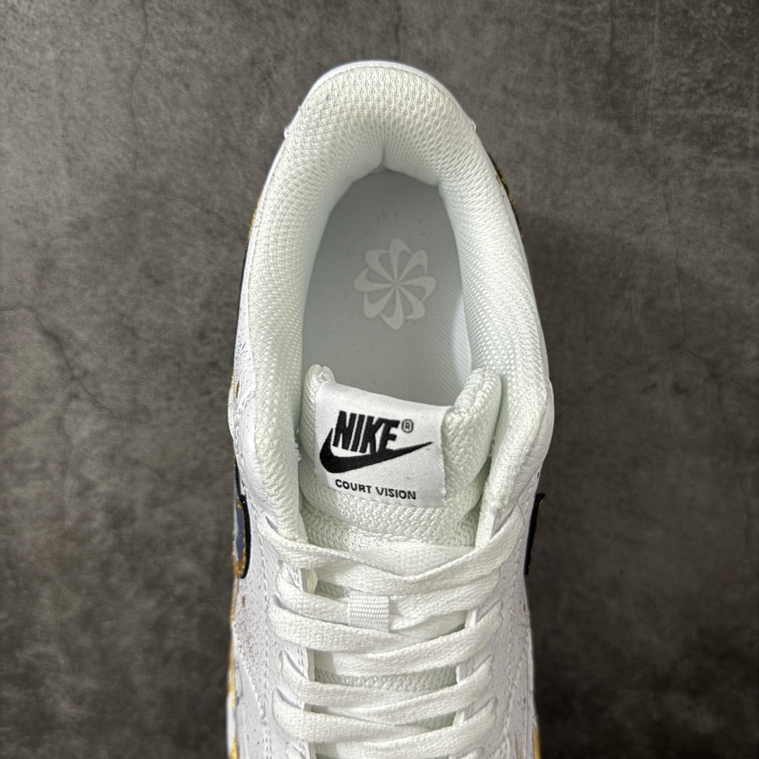 图片[8]-【手绘定制】NIKE COURT VISION LO ‘DIY’定制 低帮百搭 透气休闲运动板鞋 兼顾舒适脚感和出众风范 演绎匠心之作 结构性的支撑贴合感结合复古篮球设计 电绣工艺 皮料切割干净无任何毛边 细节完美 货号： DH2987-101 尺码： 36 36.5 37.5 38 38.5 39 40 40.5 41 42 42.5 43 44 45-选品中心