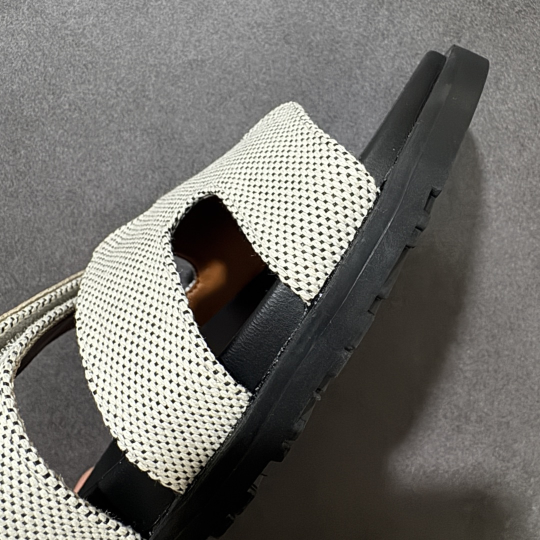 图片[5]-【公司级】Hermes Chypre 爱马仕平底一字拖鞋 Gray Black 尺码：35 36 37 38 39 40 41 42 43 44 45 46-选品中心