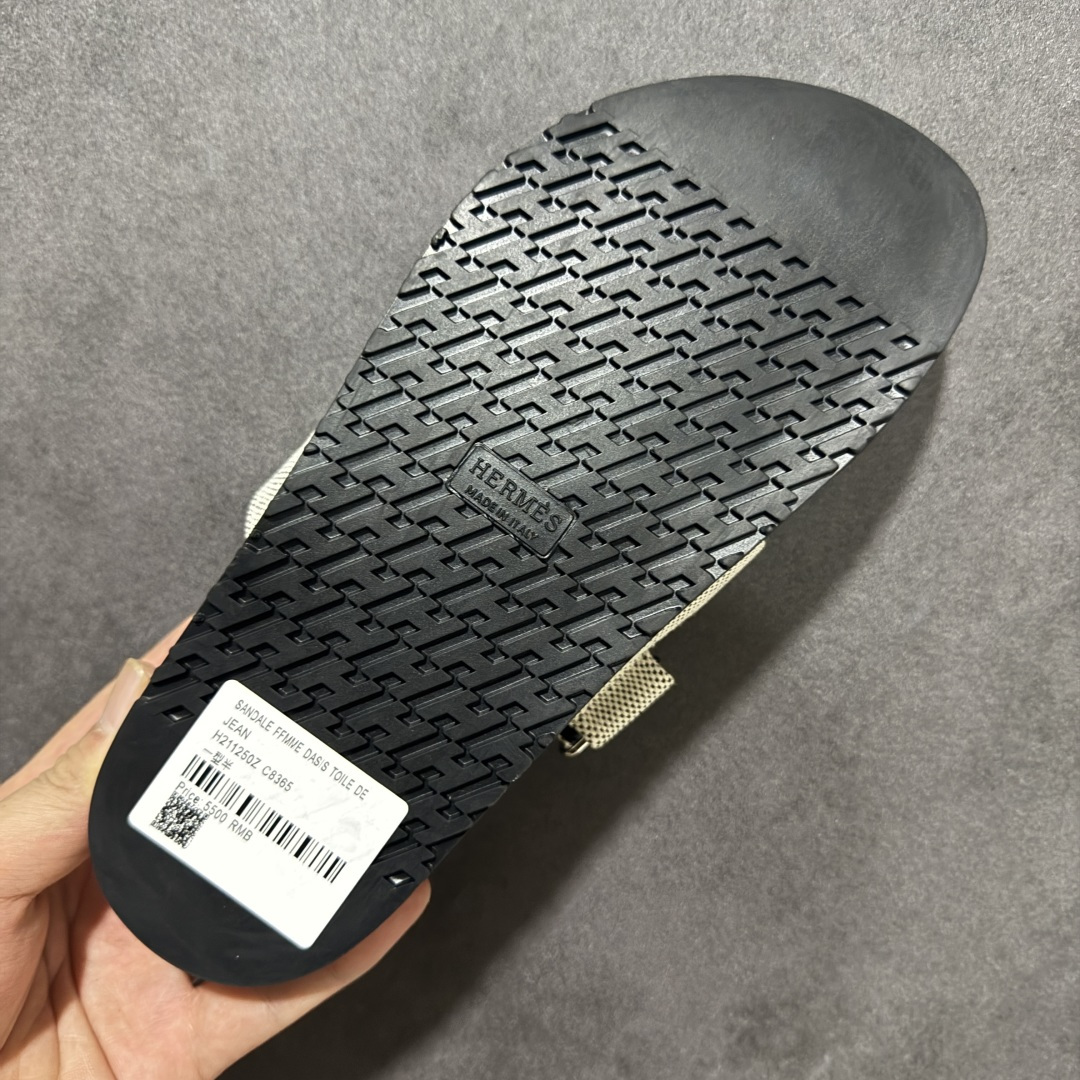图片[9]-【公司级】Hermes Chypre 爱马仕平底一字拖鞋 Gray Black 尺码：35 36 37 38 39 40 41 42 43 44 45 46-选品中心