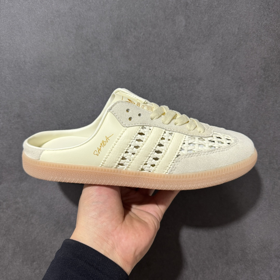 adidas originals Samba Mule 包头运动休闲拖鞋货号: KH7719尺码：35-