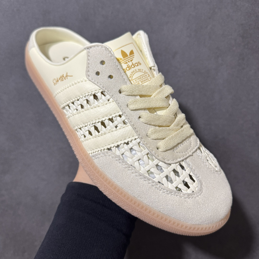 adidas originals Samba Mule 包头运动休闲拖鞋货号: KH7719尺码：35-