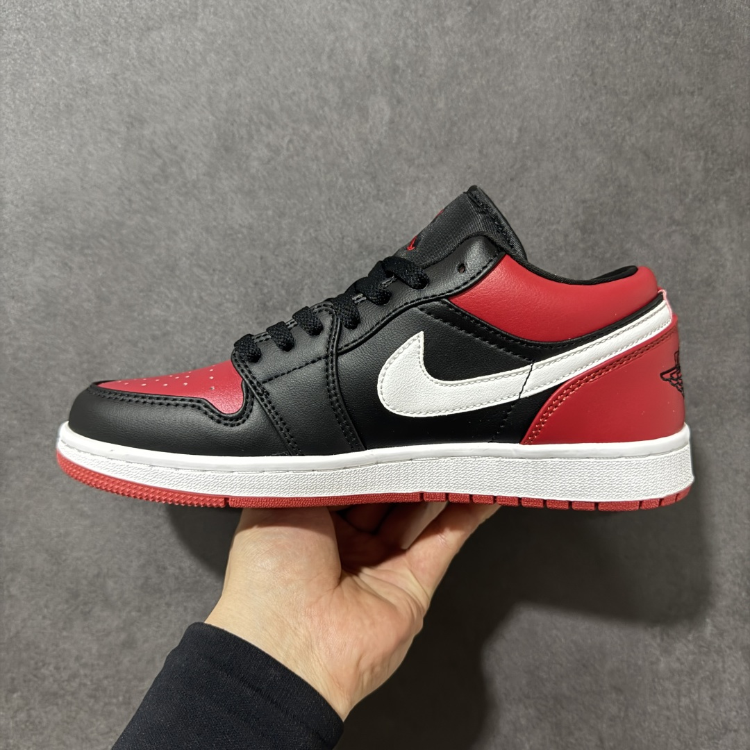 Air Jordan 1 Low 乔1 AJ1低帮板鞋原鞋原档案开发 原档冲孔鞋头 鞋垫背胶工艺 四线拉