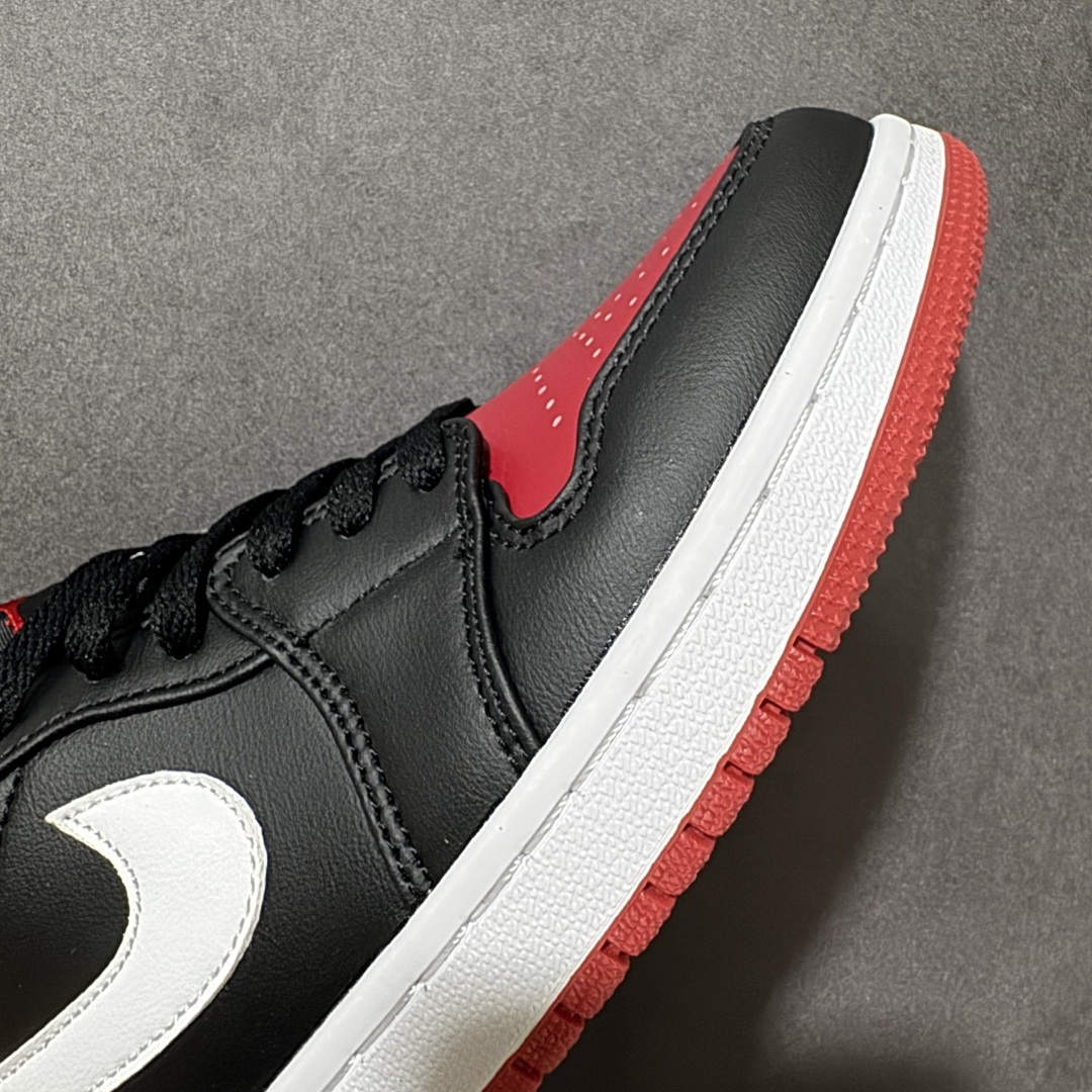 Air Jordan 1 Low 乔1 AJ1低帮板鞋原鞋原档案开发 原档冲孔鞋头 鞋垫背胶工艺 四线拉
