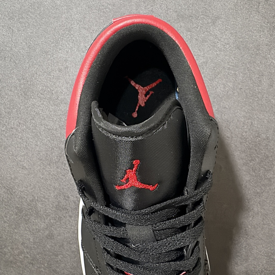 Air Jordan 1 Low 乔1 AJ1低帮板鞋原鞋原档案开发 原档冲孔鞋头 鞋垫背胶工艺 四线拉