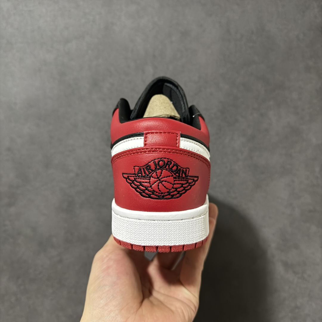 Air Jordan 1 Low 乔1 AJ1低帮板鞋原鞋原档案开发 原档冲孔鞋头 鞋垫背胶工艺 四线拉